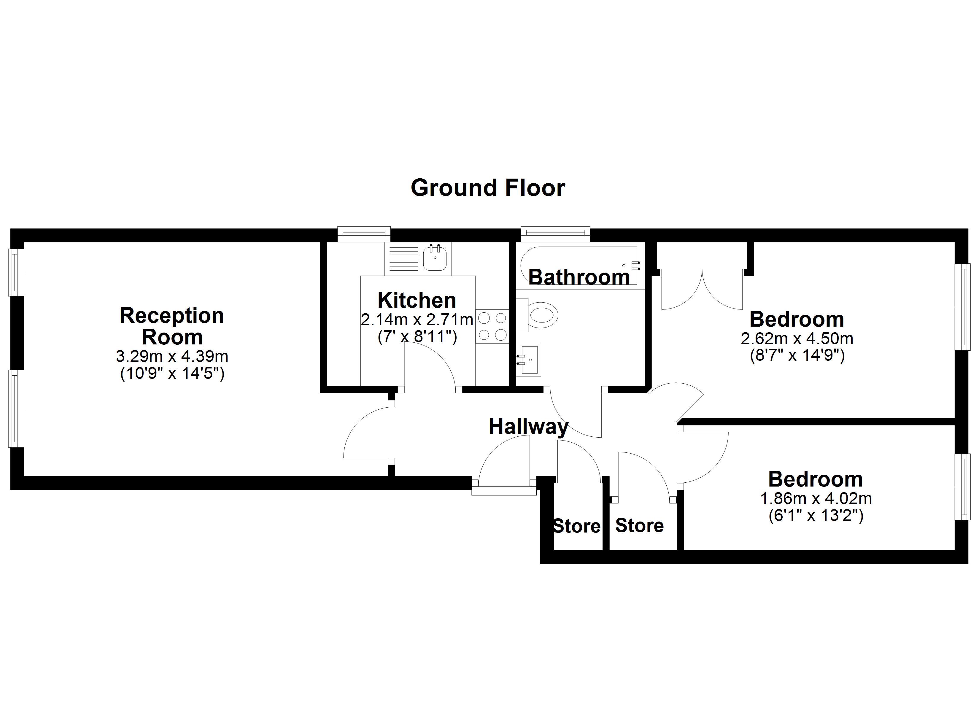 Flat 1, Marsh Court, Hayes floorplan