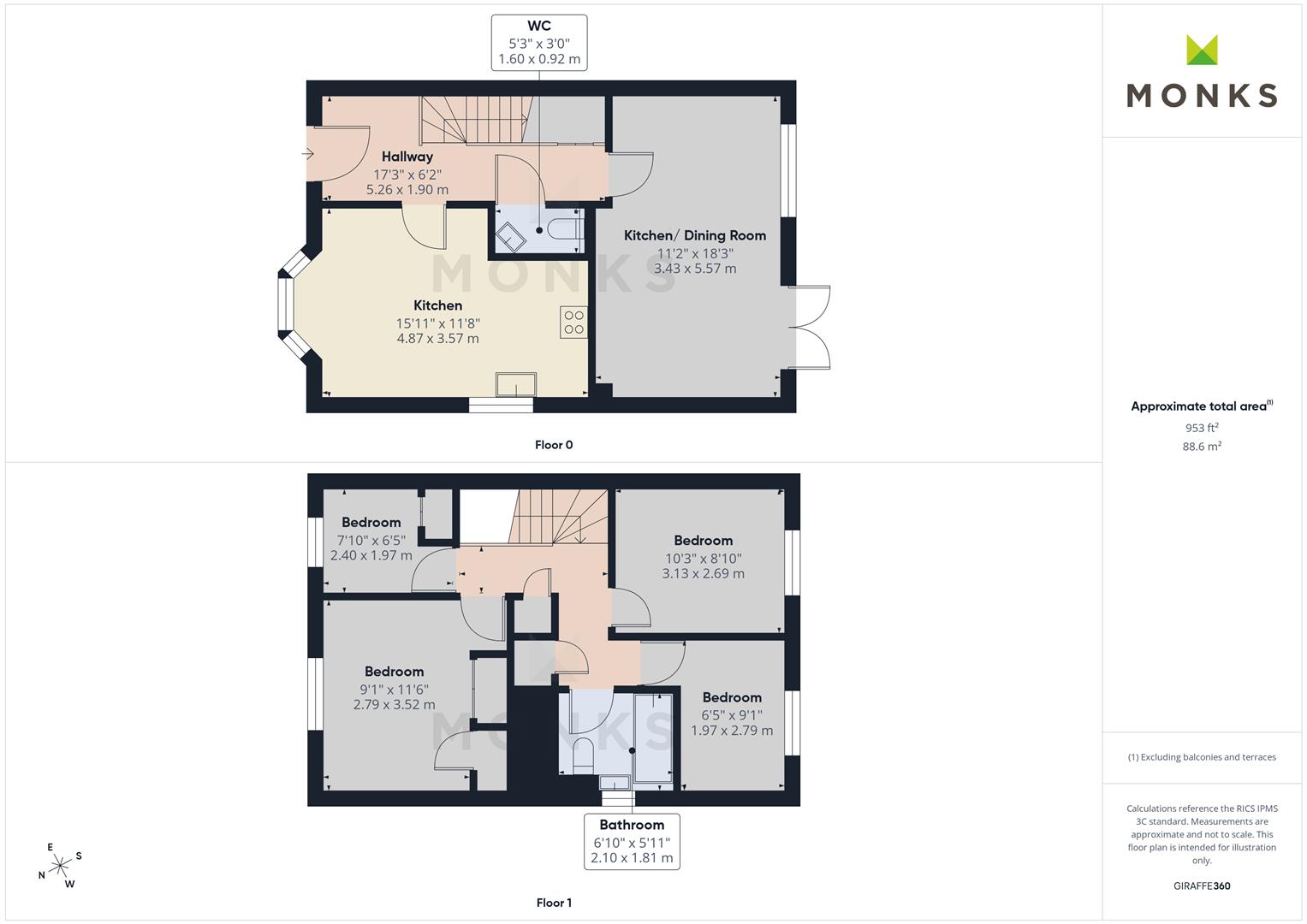 Woodvine Road, Shrewsbury floorplan
