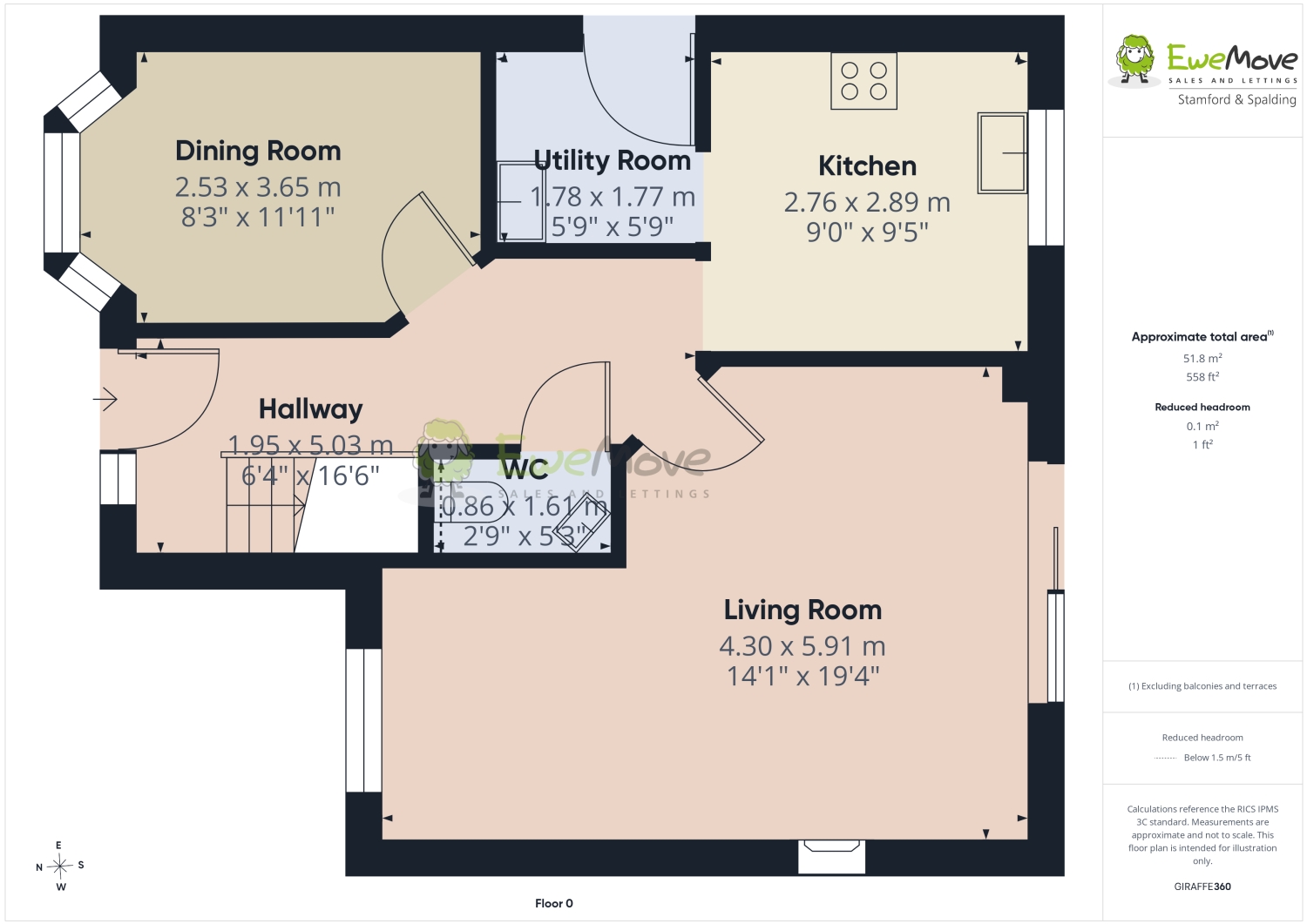 2, Giles Road, Spalding floorplan