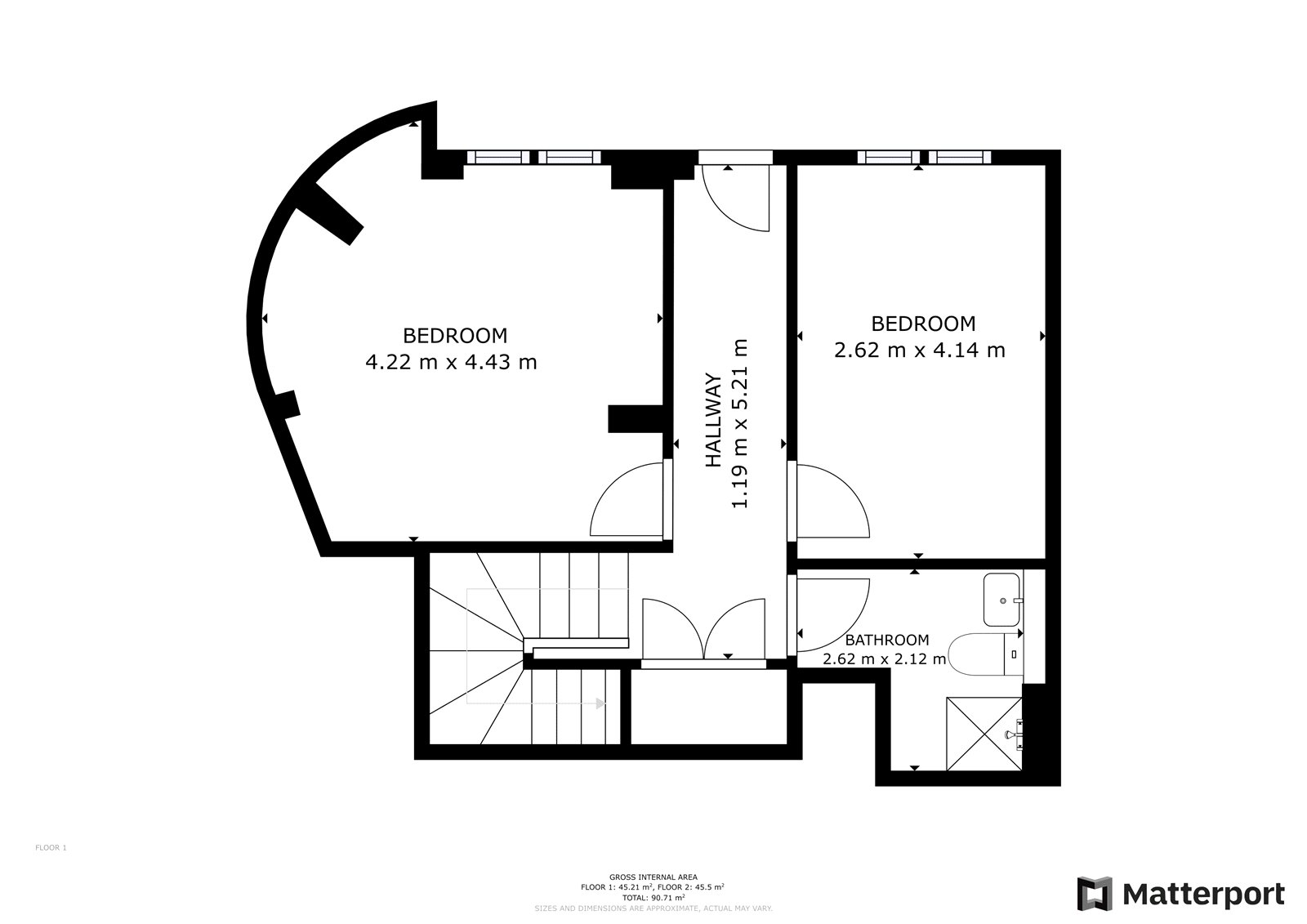 24, X1 Landmark, Manchester floorplan