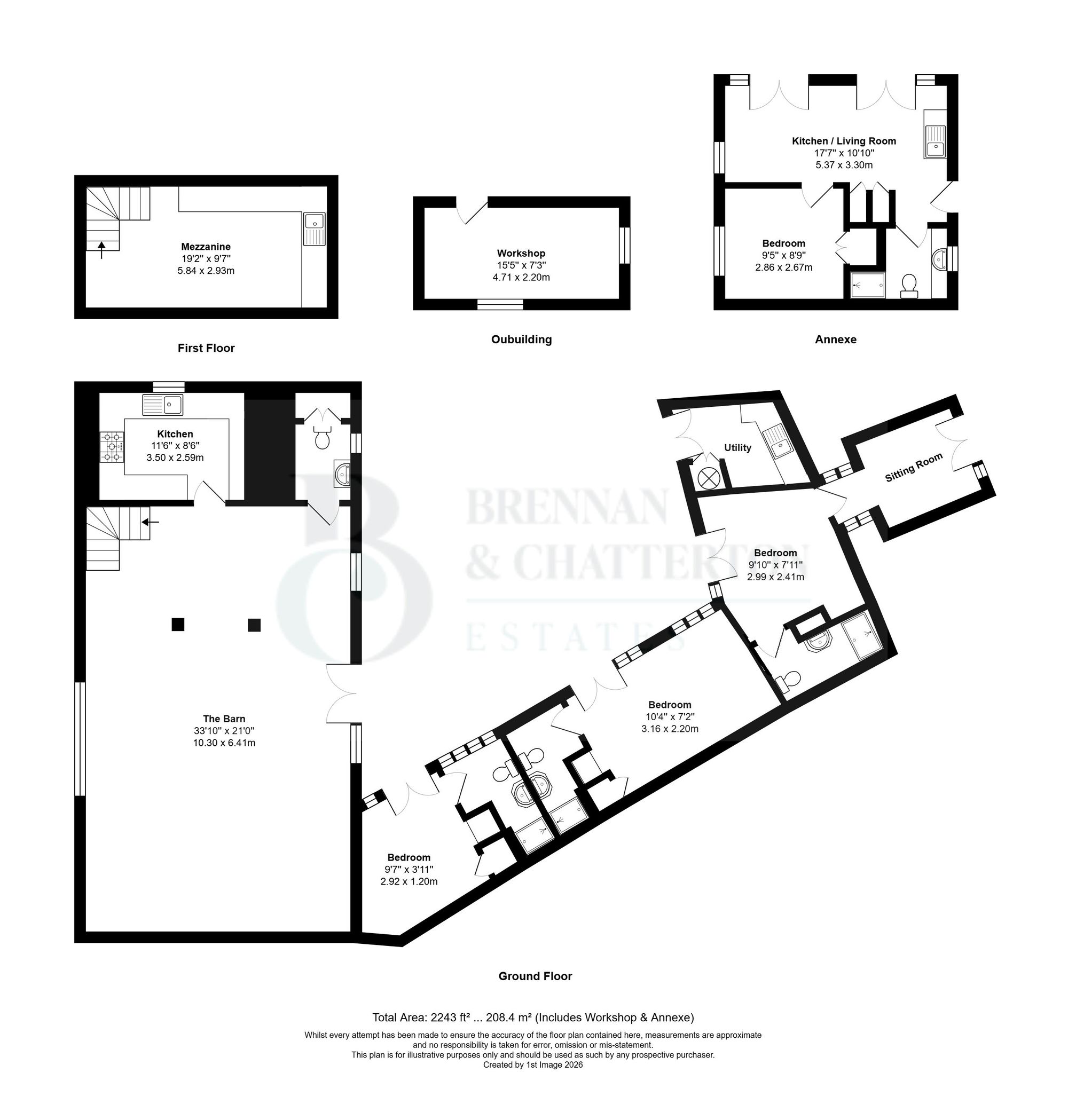 105 Wepham, Arundel floorplan