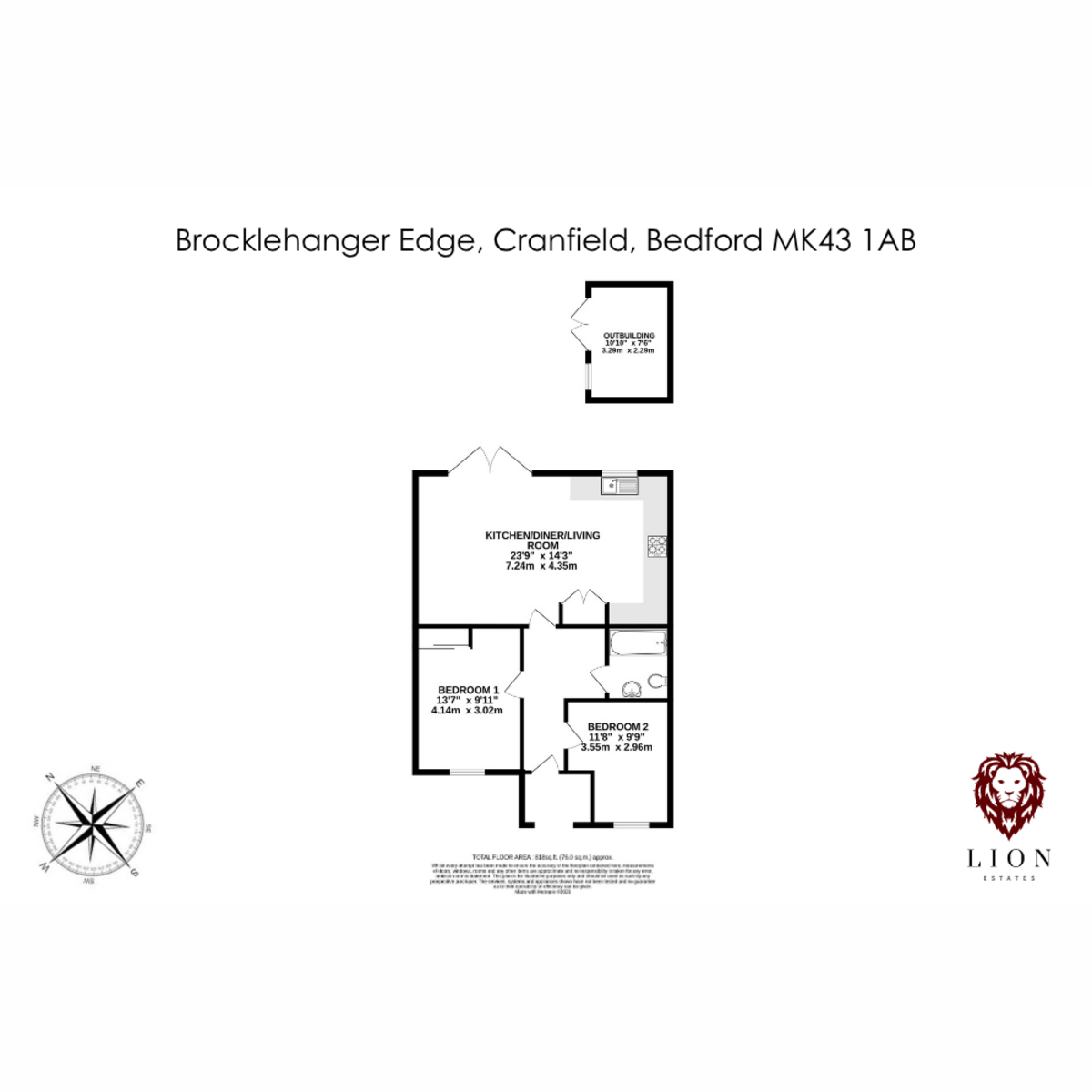 35, Brocklehanger Edge, Bedford floorplan