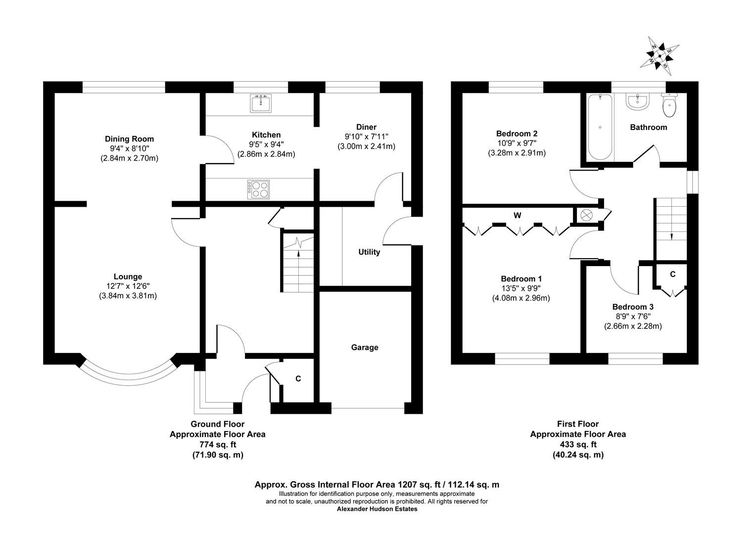 15, Kettering Place, Cramlington floorplan