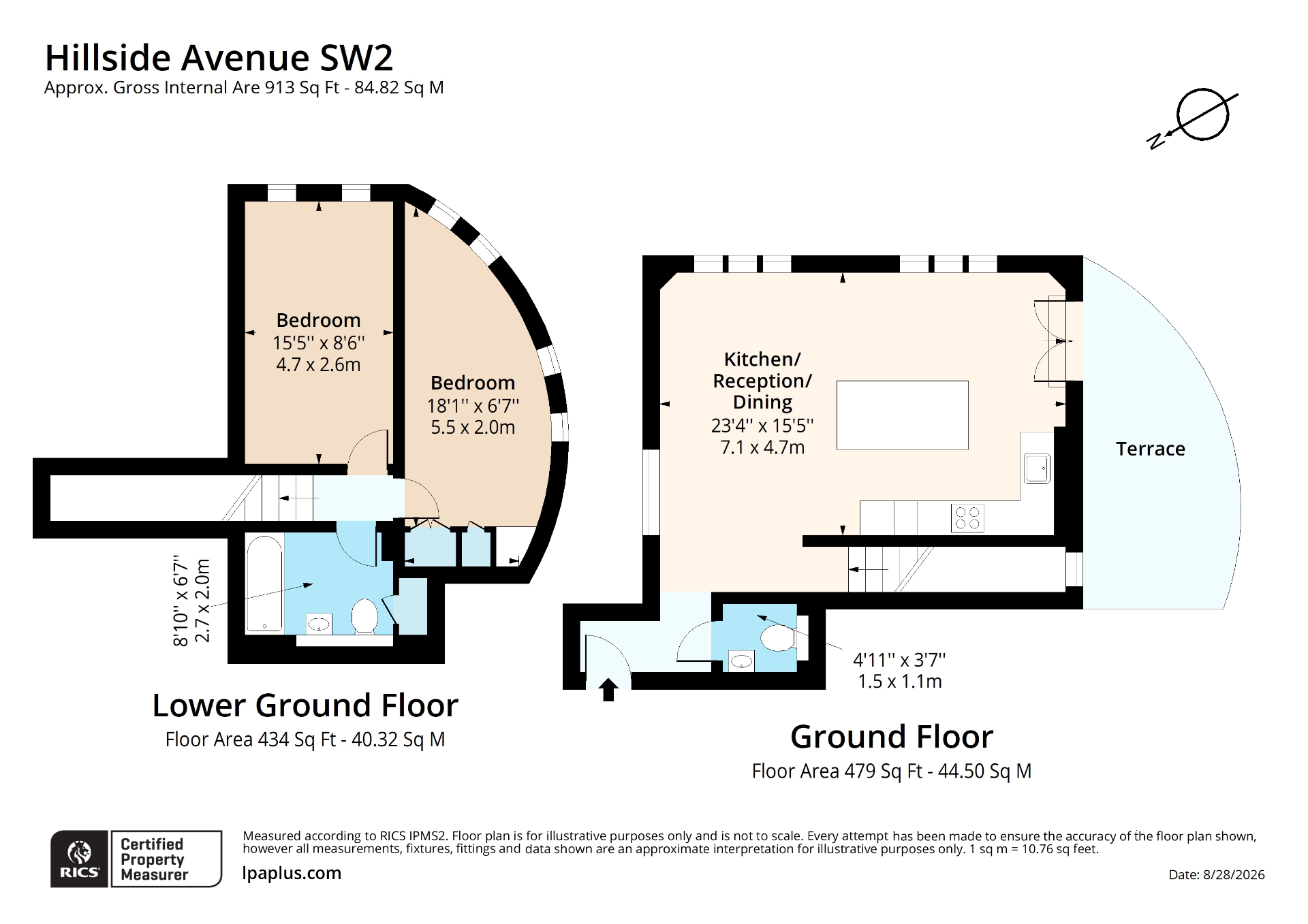 Flat 2 11A, Hillside Road, Greater London floorplan