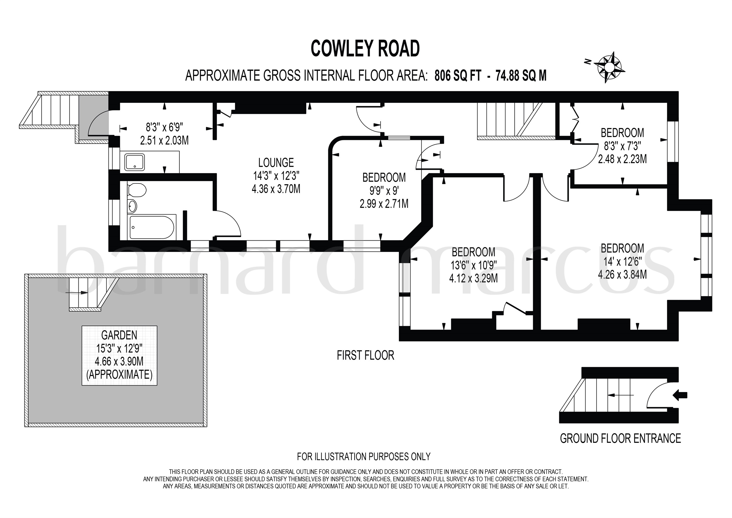 Cowley Road, London SW14, 3 bedroom flat for sale 65696478