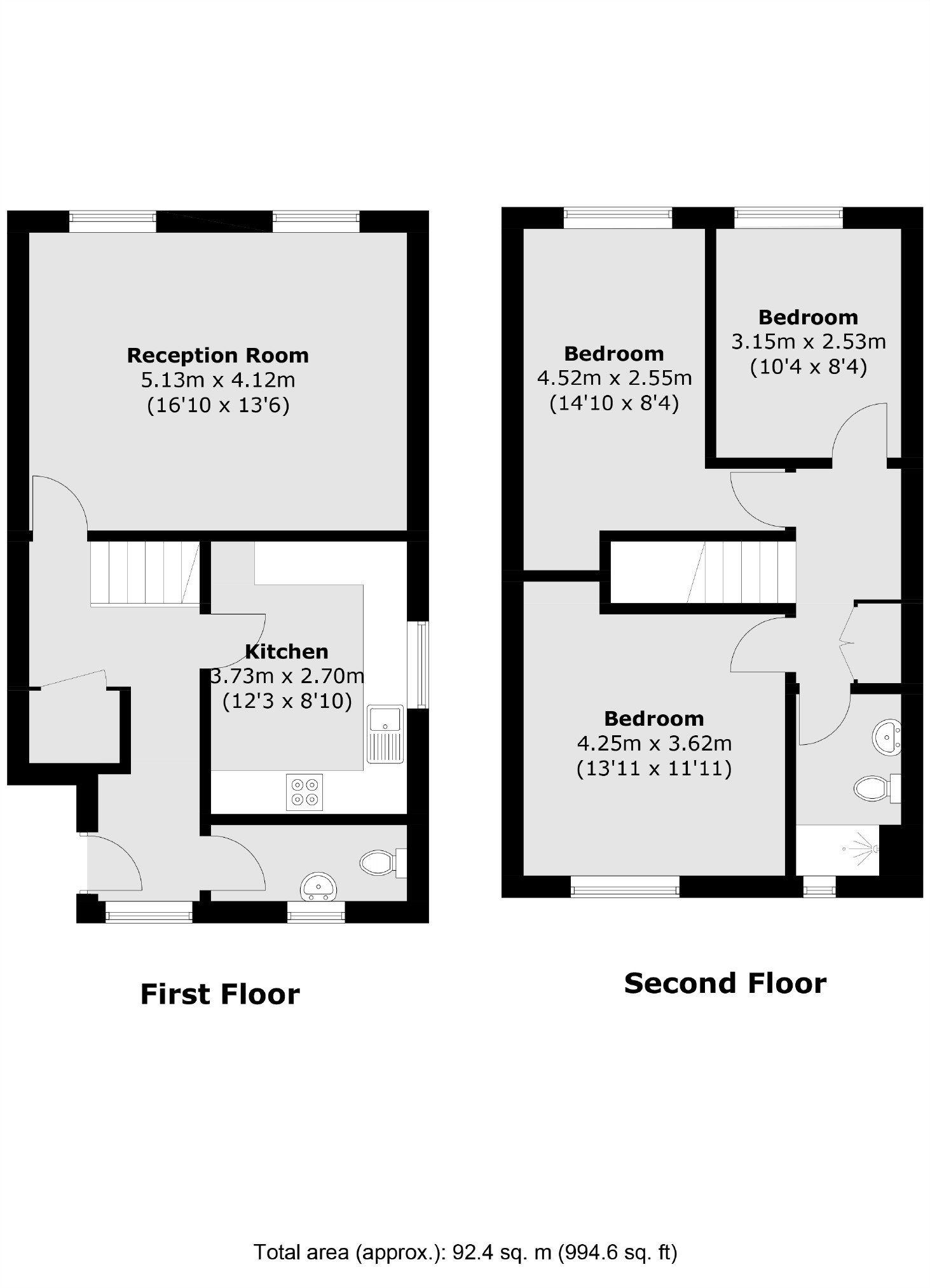 Flat 8, John Wheatley House, Clem Attlee Court, London floorplan