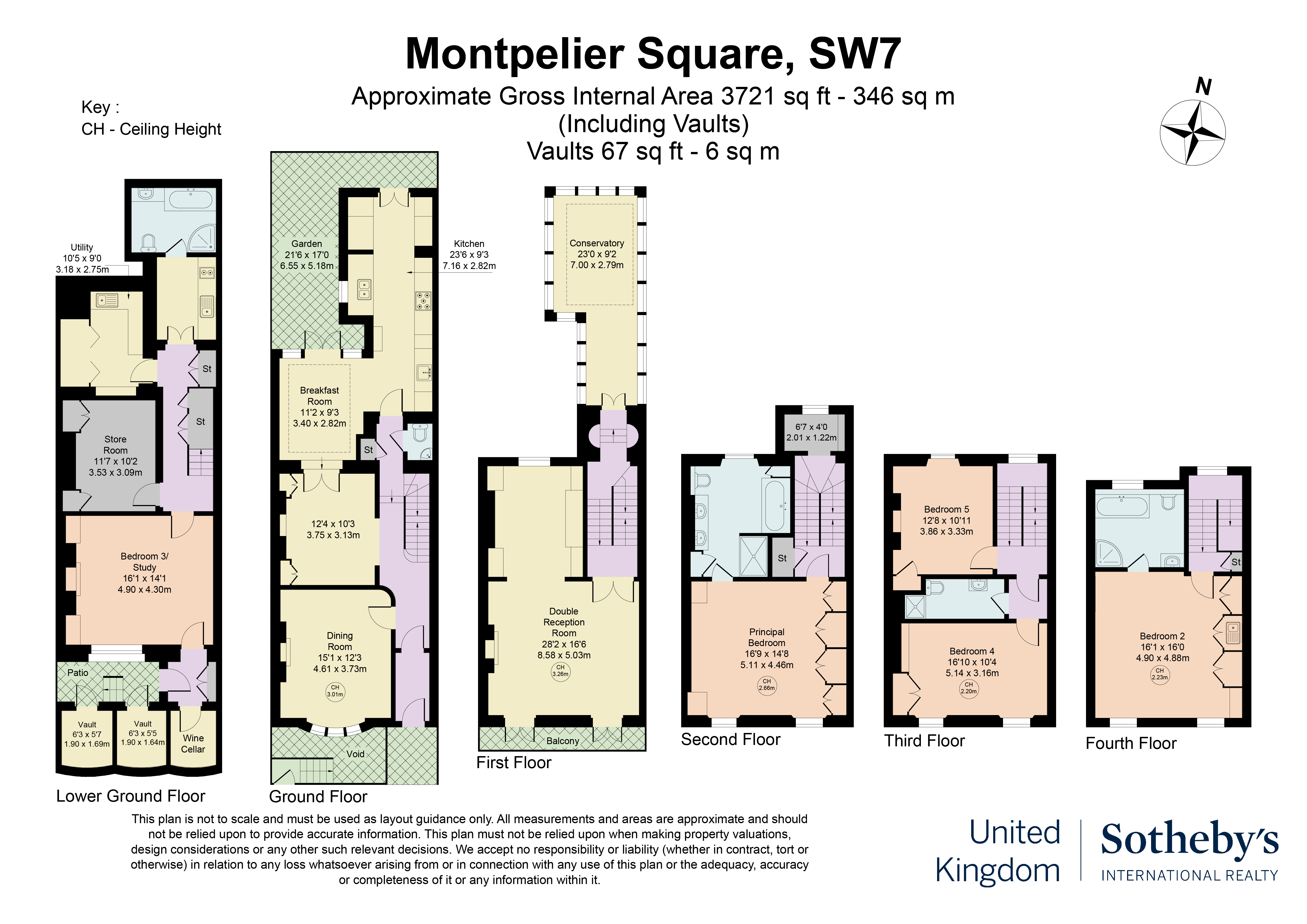 Montpelier Square, London floorplan
