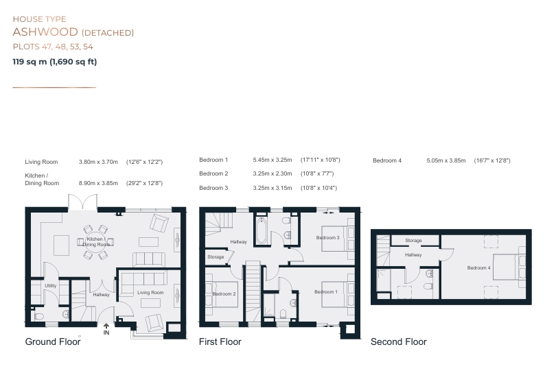 Plot 54 The Ashwood,, Alfold Gardens, Barons Drive, Cranleigh floorplan
