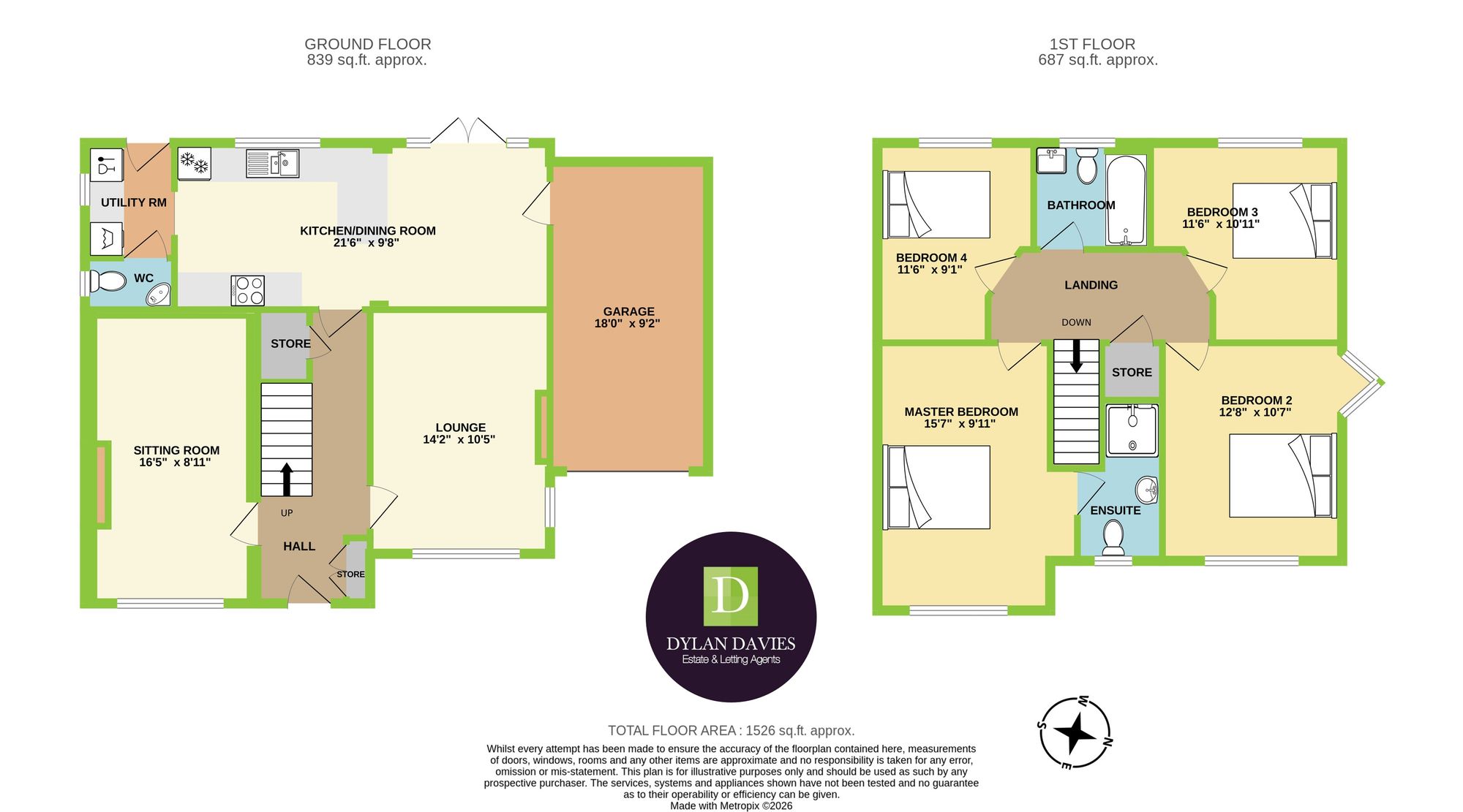 18 St. Ilid's Meadow, Pontyclun floorplan