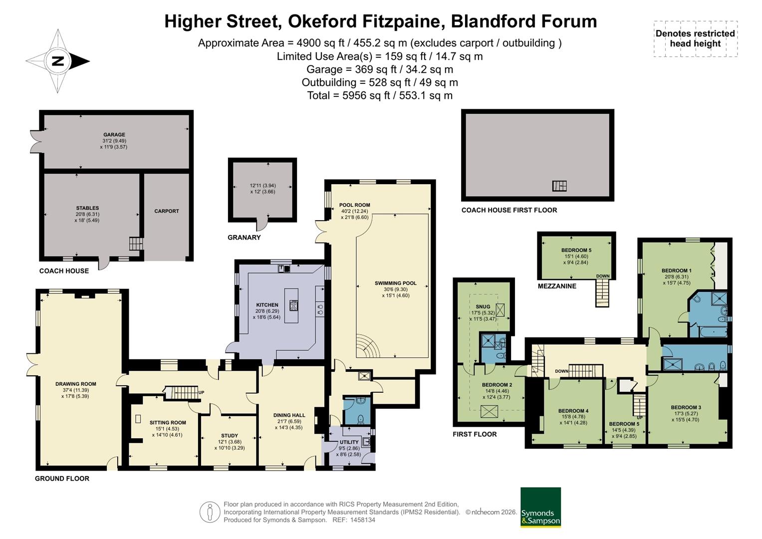 Rosehill Farmhouse, Higher Street, Blandford Forum floorplan
