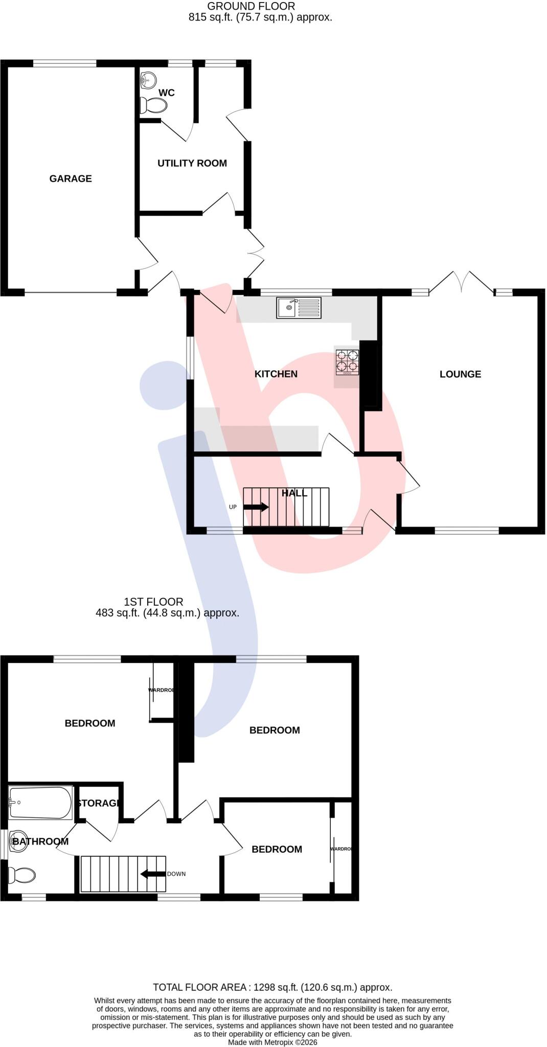 133, Grange Road, Newark floorplan
