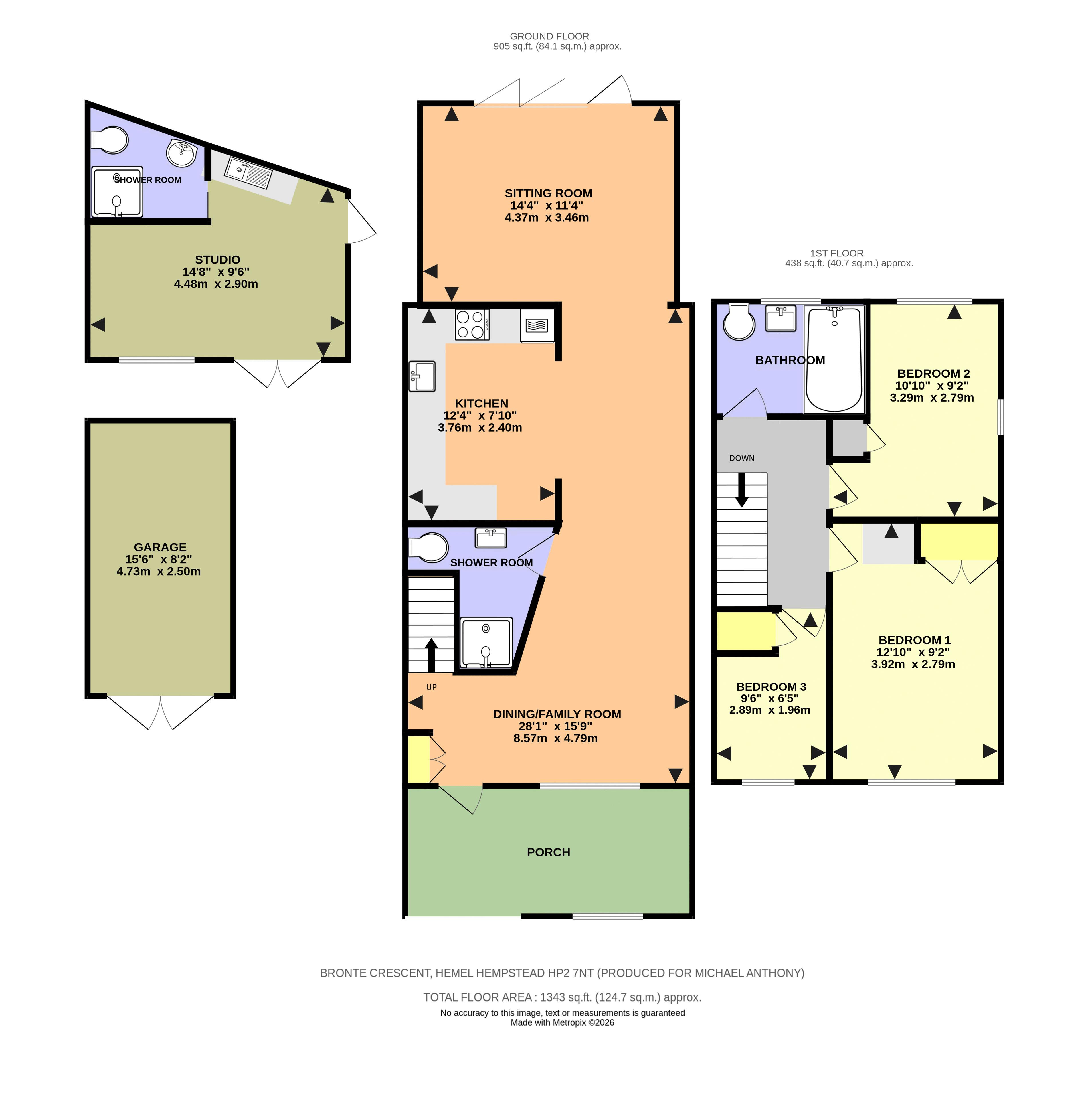 26, Bronte Crescent, Hemel Hempstead floorplan