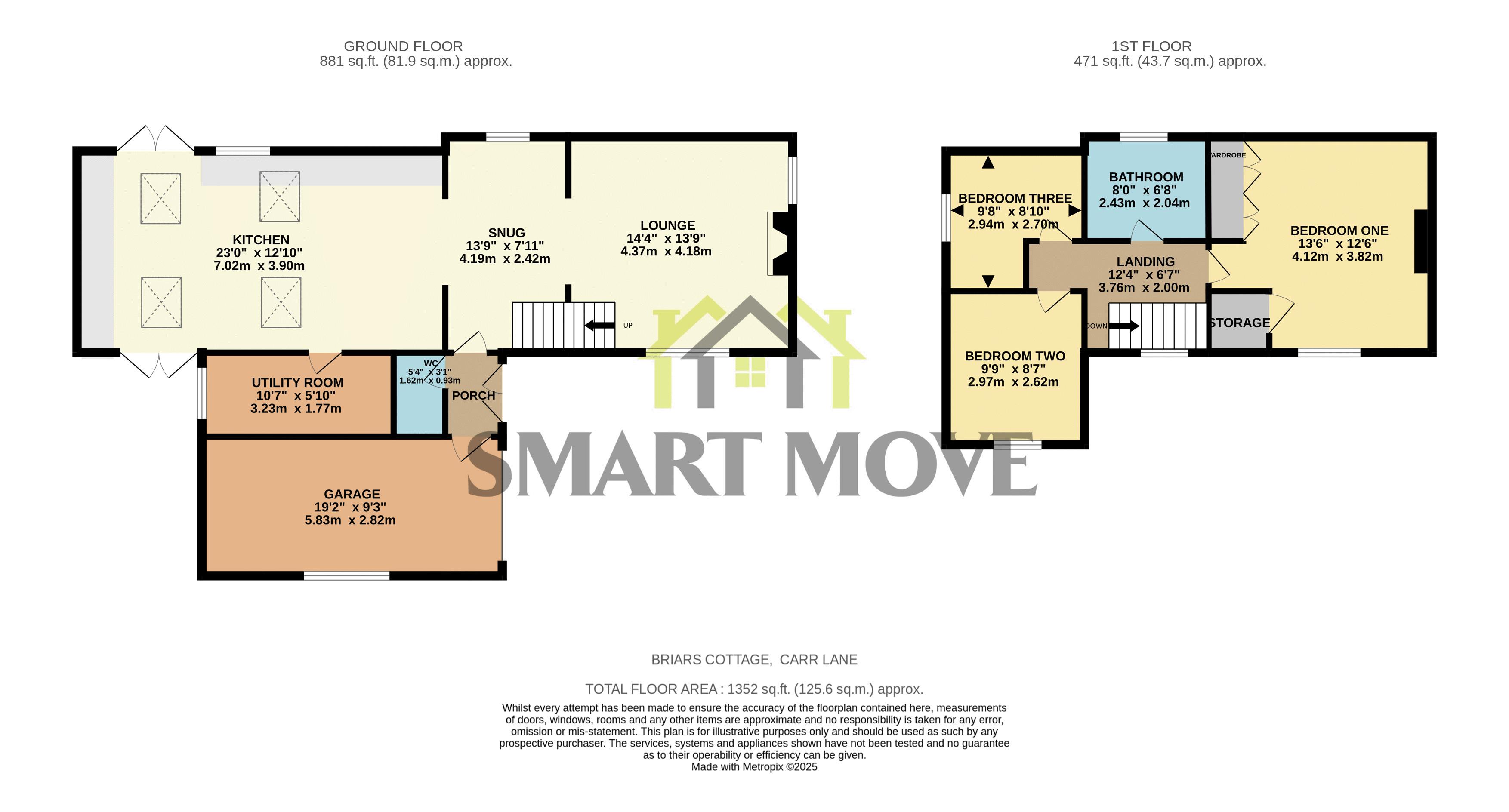 Briar Cottage, 164, Carr Lane, Preston floorplan