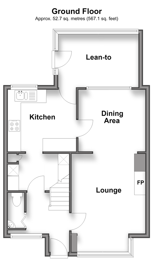 Covert Close Northgate, Crawley floorplan