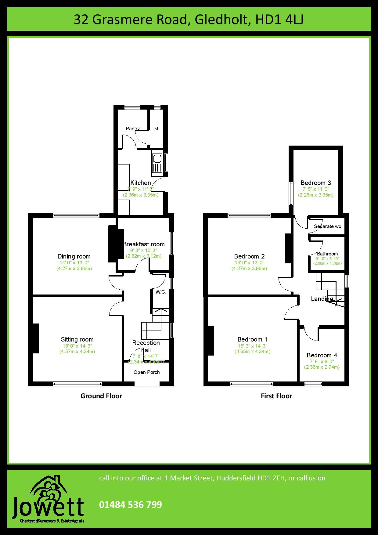 4 Bedrooms Detached house for sale in Grasmere Road, Gledholt, Huddersfield, West Yorkshire HD1