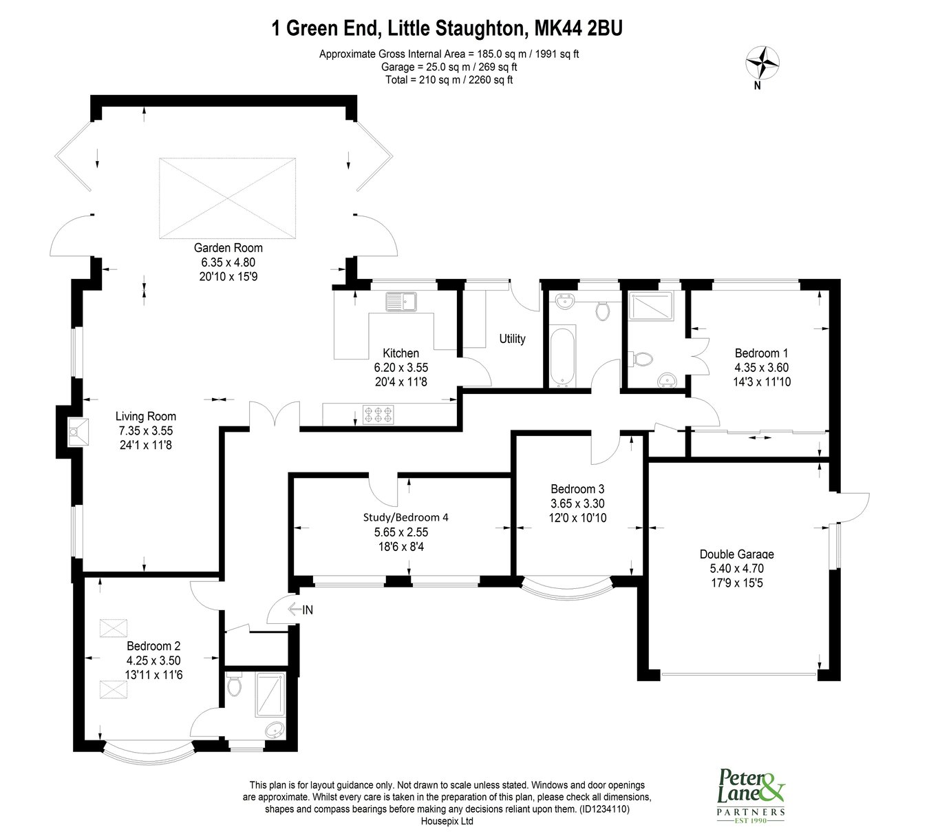 1, Green End, Bedford floorplan