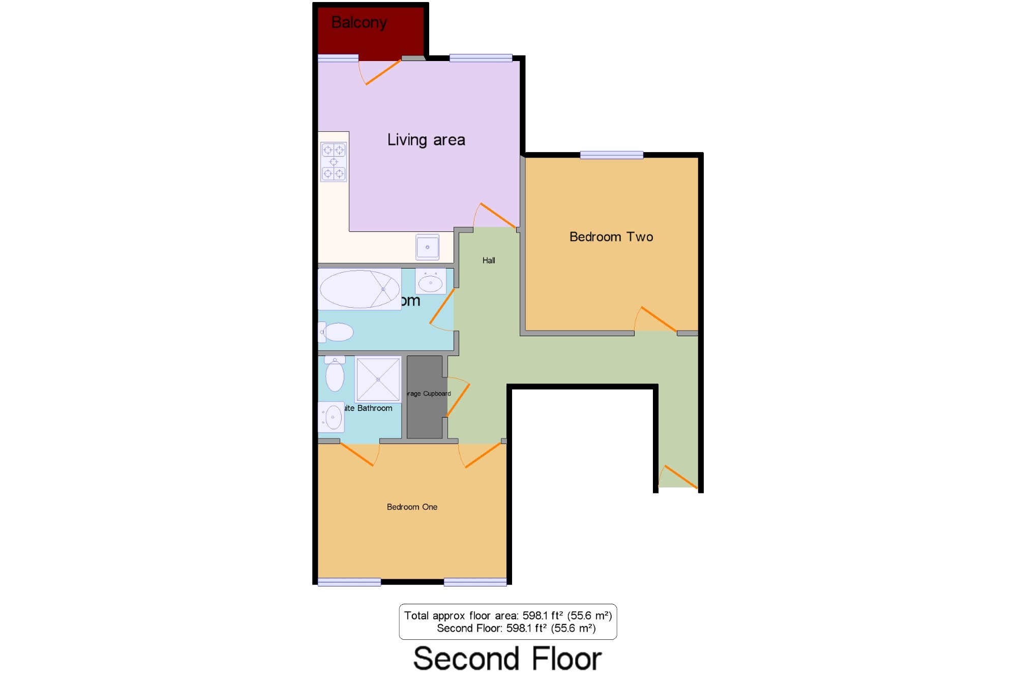 17,, Parkers Apartments, Manchester floorplan