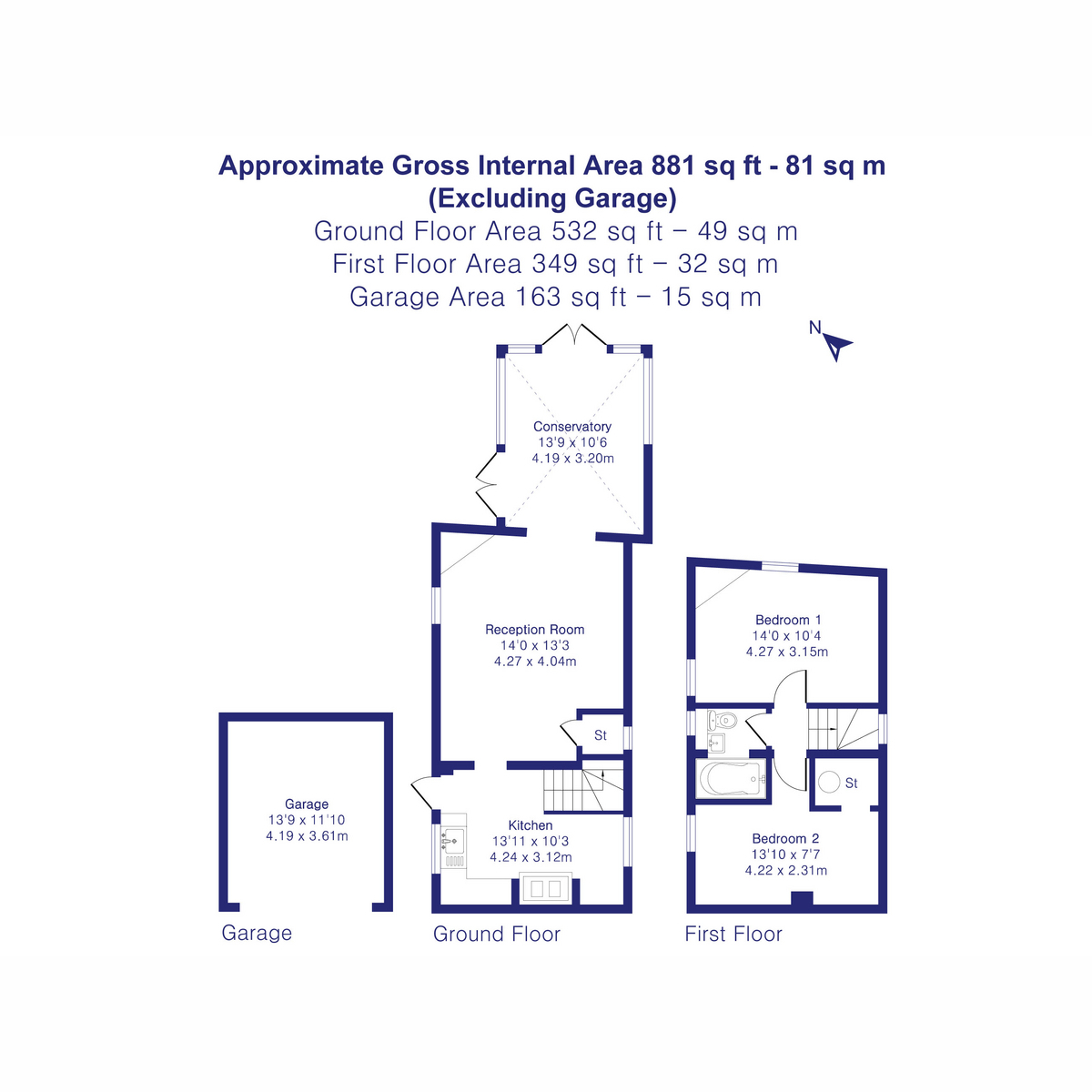 2 Wayside Cottages, Fringford, Bicester floorplan