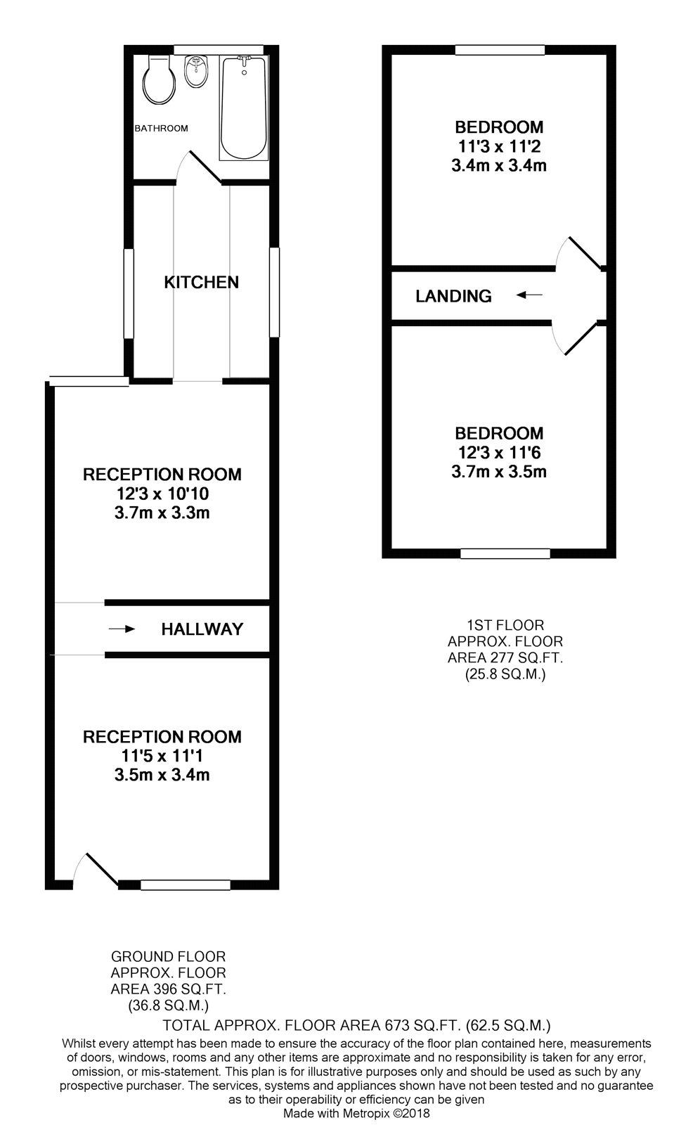 2 Bedrooms Terraced house to rent in Helder Street, South Croydon CR2
