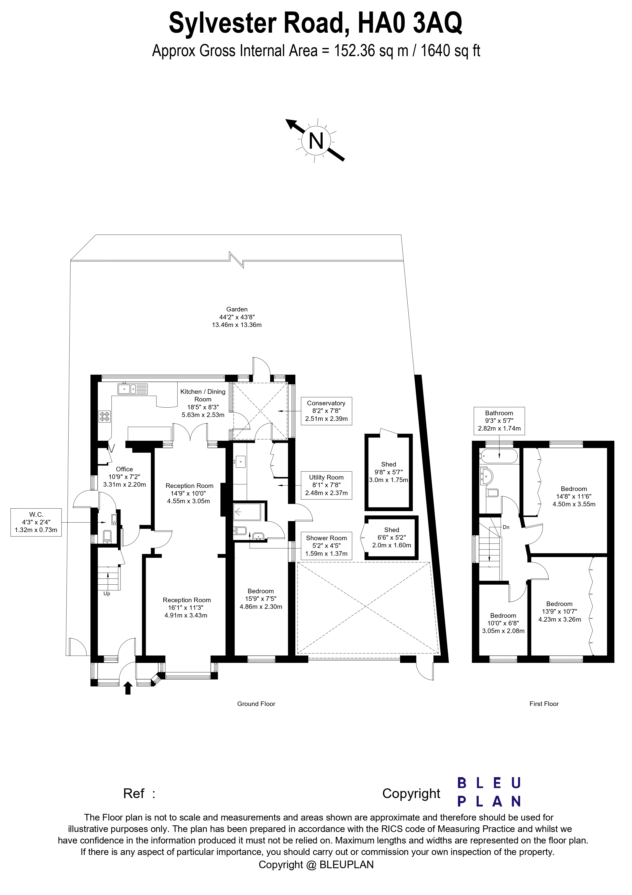 3, Sylvester Road, Wembley floorplan