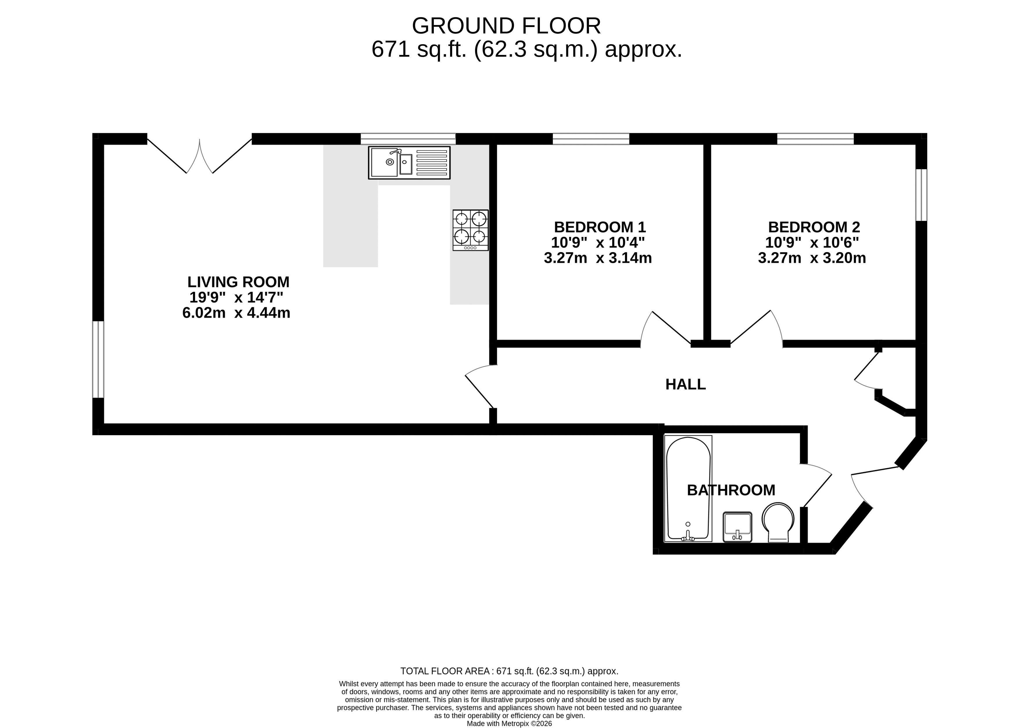 Flat 4 Page House, Didsbury Close, York floorplan