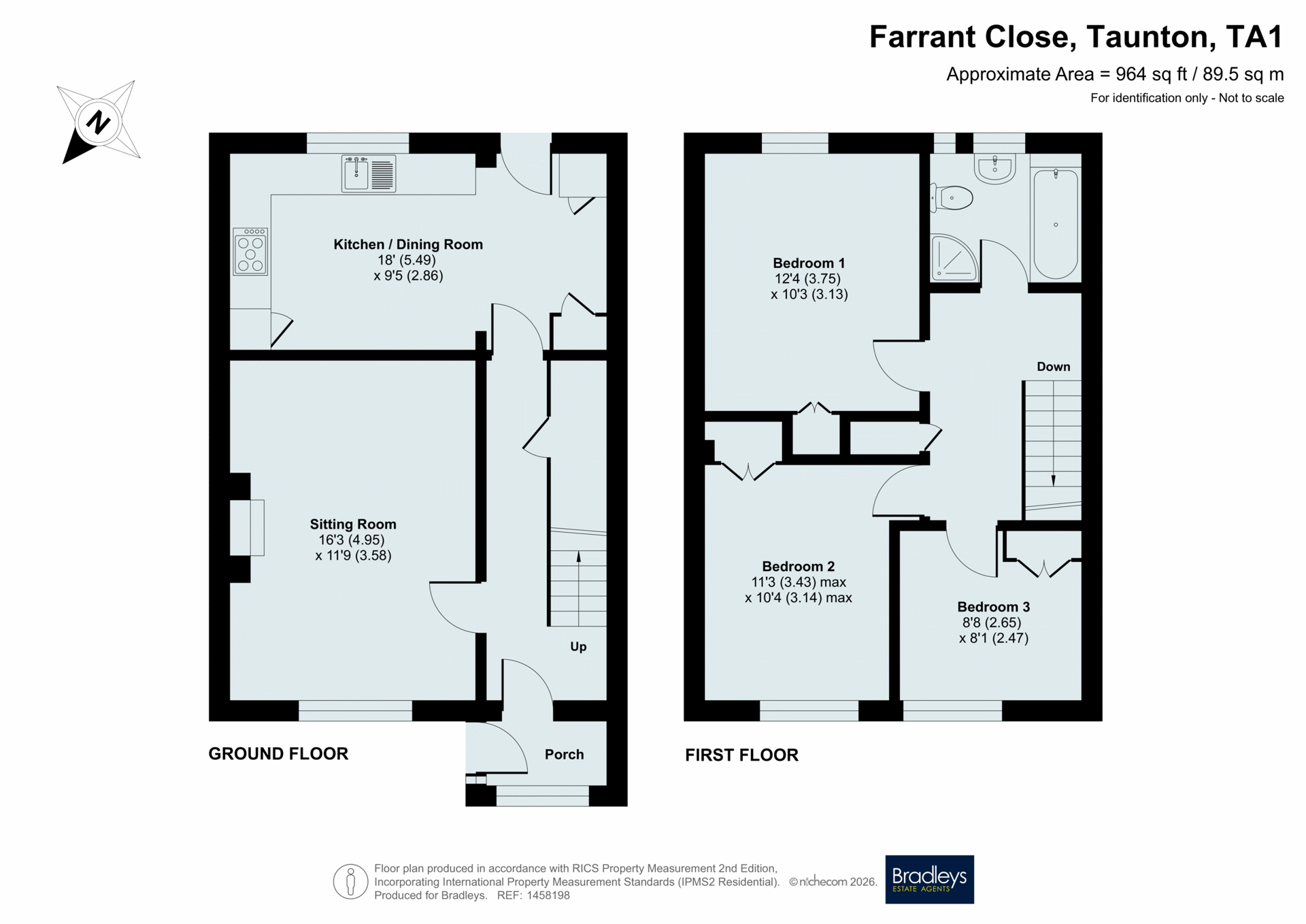 2, Farrant Close, Taunton floorplan