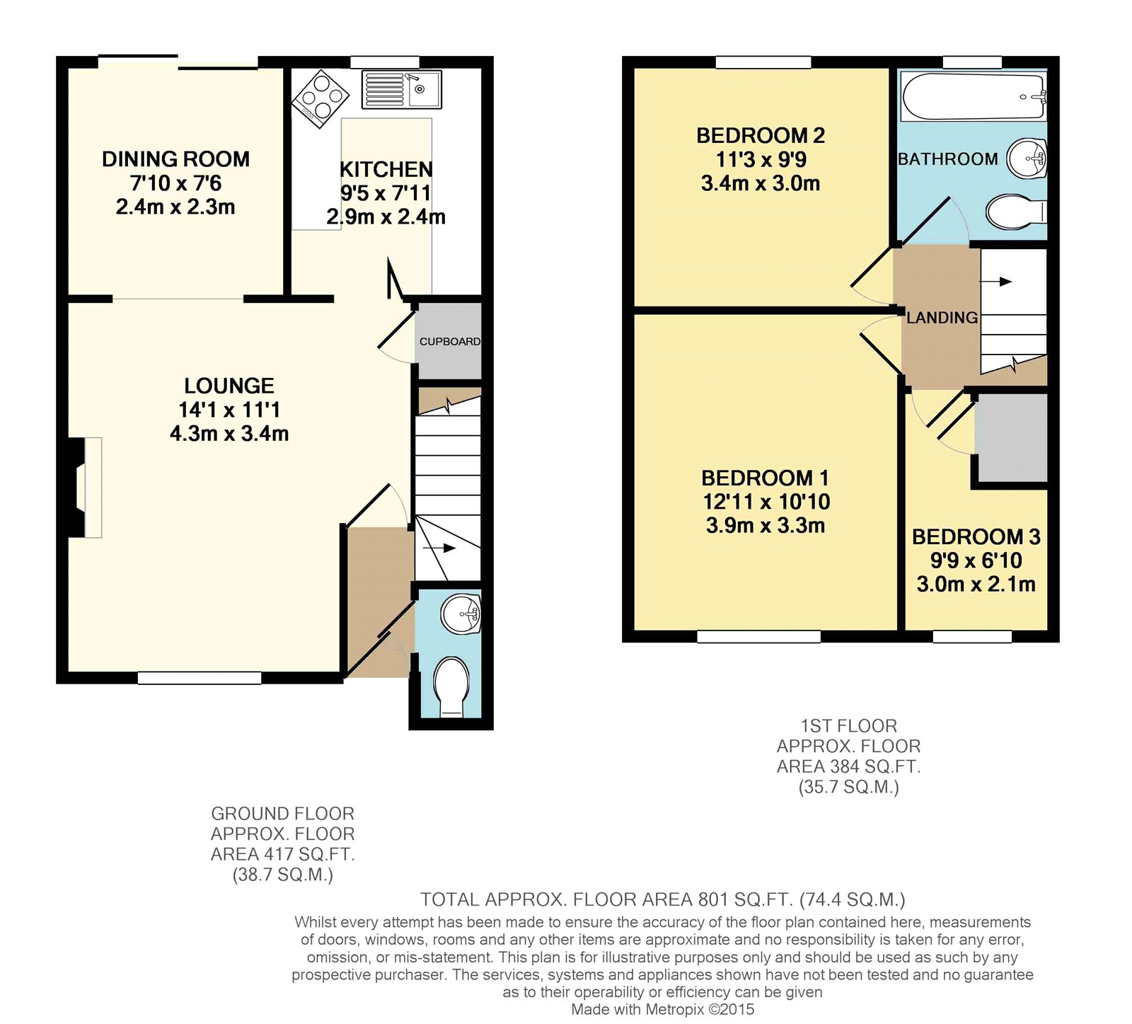 3 Bedrooms End terrace house for sale in Meadow Way, Theale, Reading, Berkshire RG7