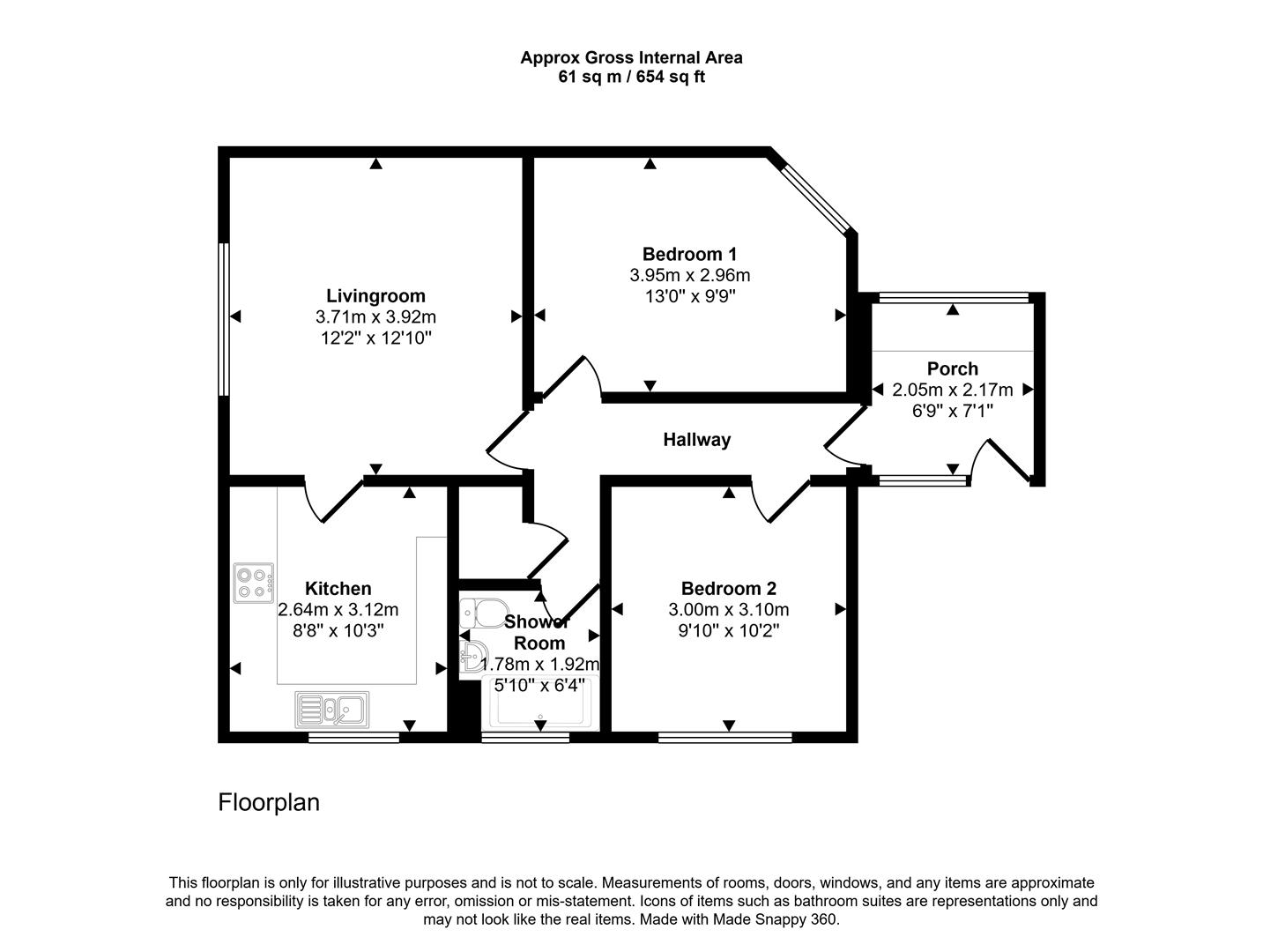 11, Brown Close, Newport floorplan