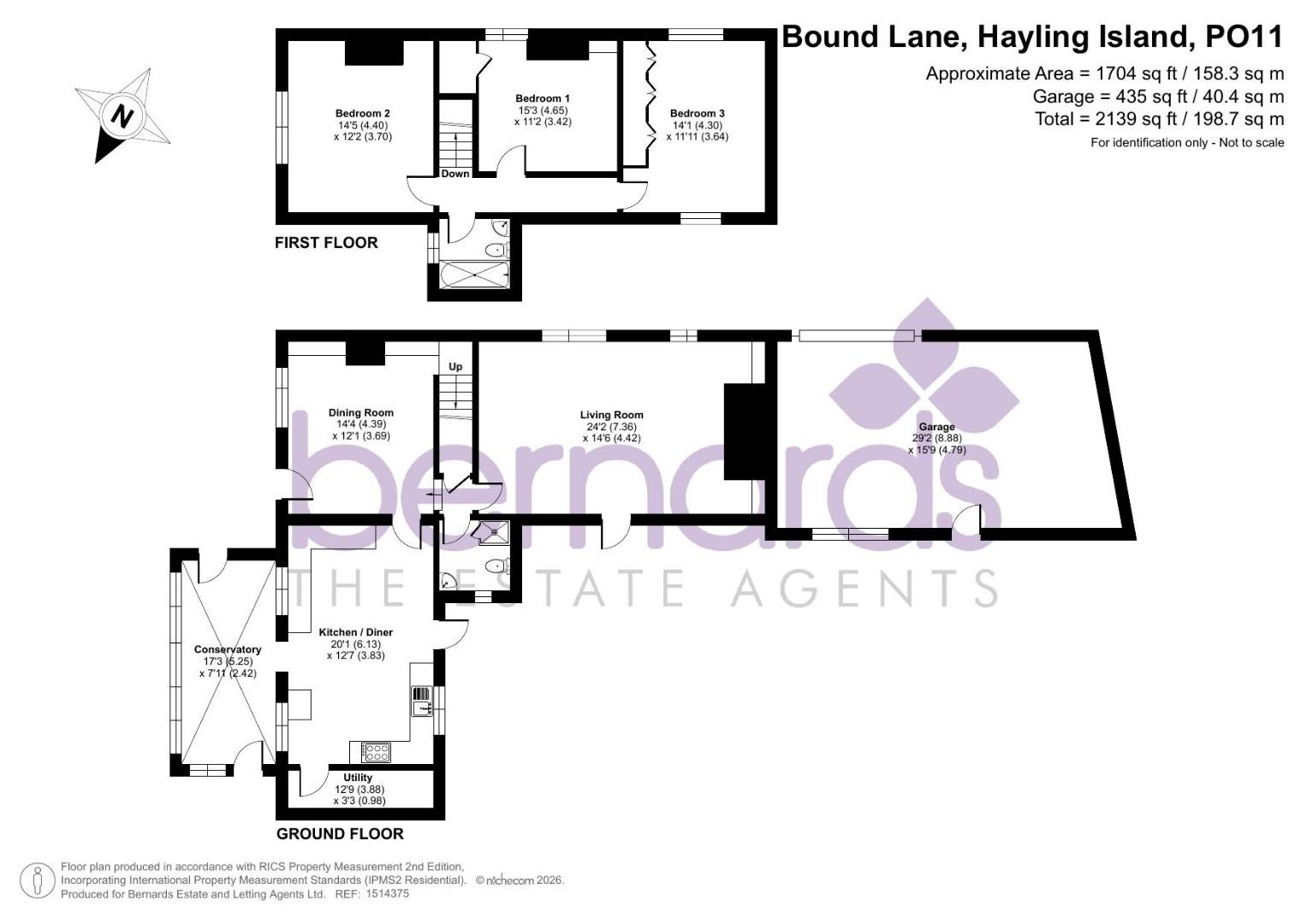 1, Bound Lane, Hayling Island floorplan