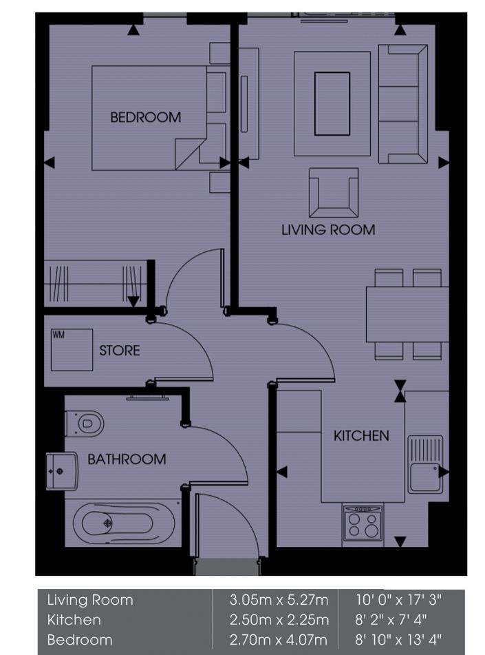 1 Bedrooms Flat for sale in Pinnacle Apartments, 11 Saffron Central Square, Croydon CR0