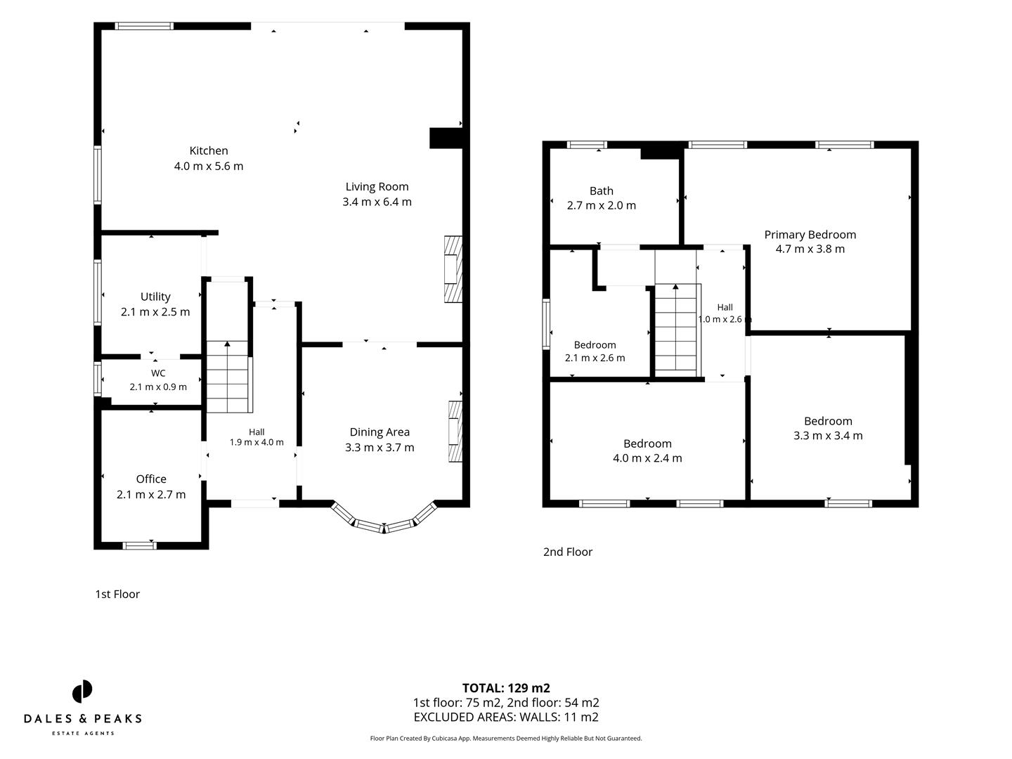 37, Northwood Lane, Matlock floorplan