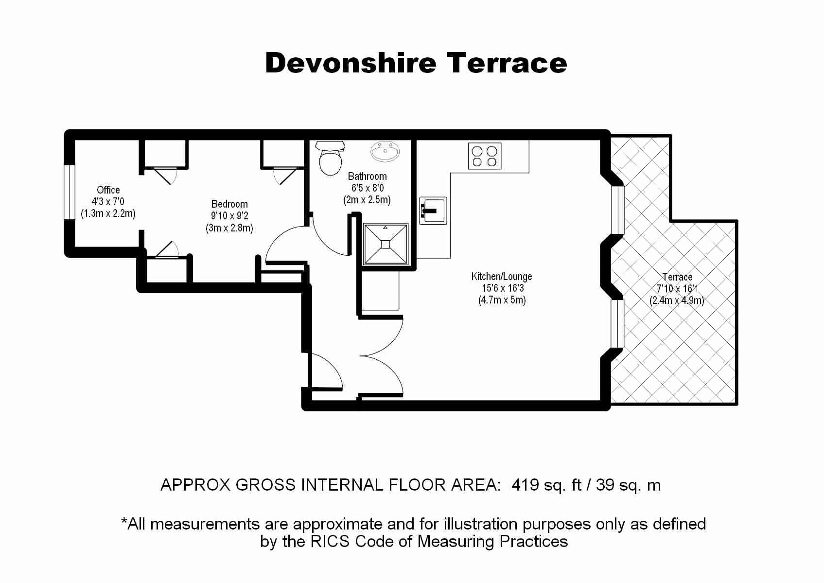 1 Bedrooms Flat to rent in Devonshire Terrace, London W2