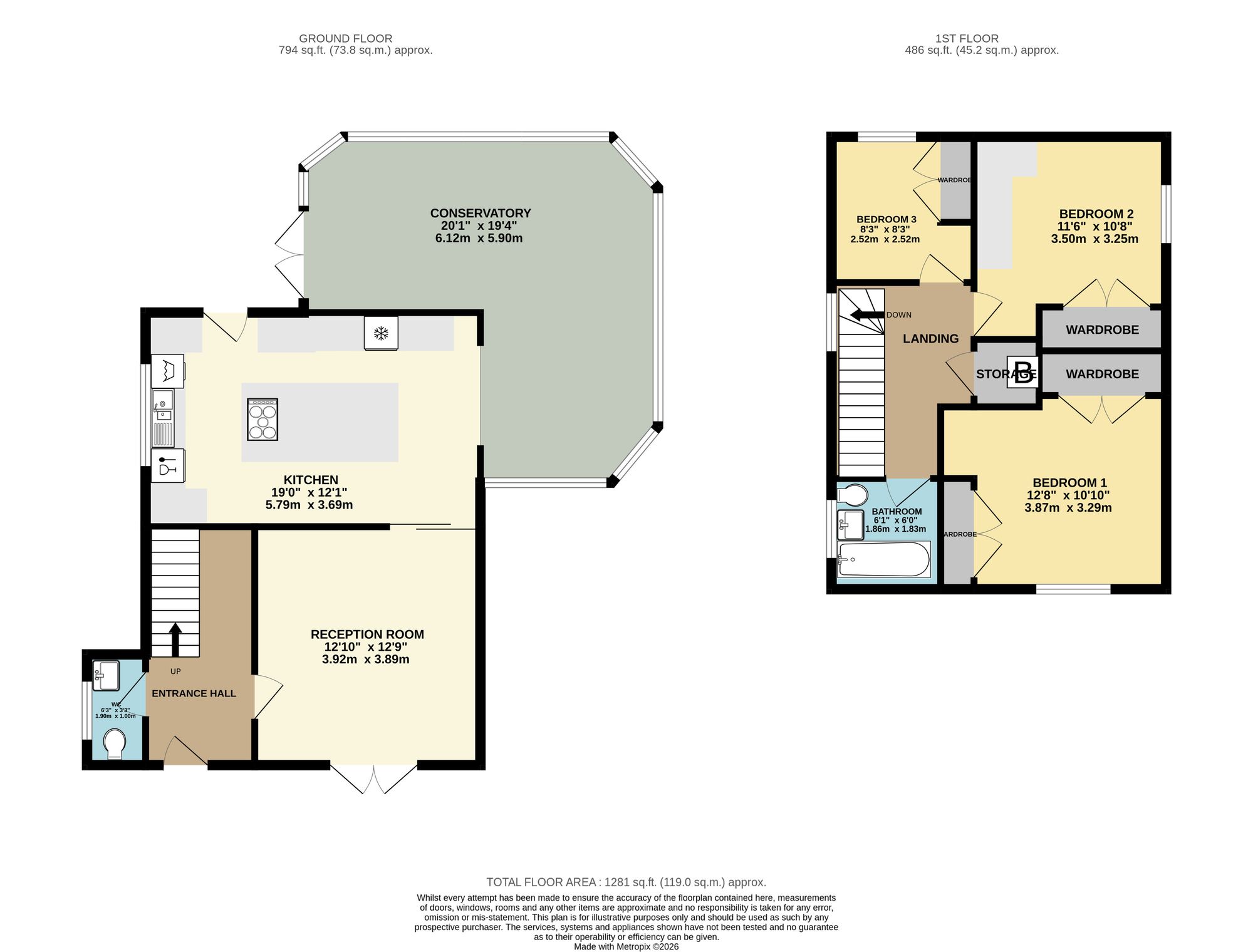 1 Beechwood Close, Newport floorplan