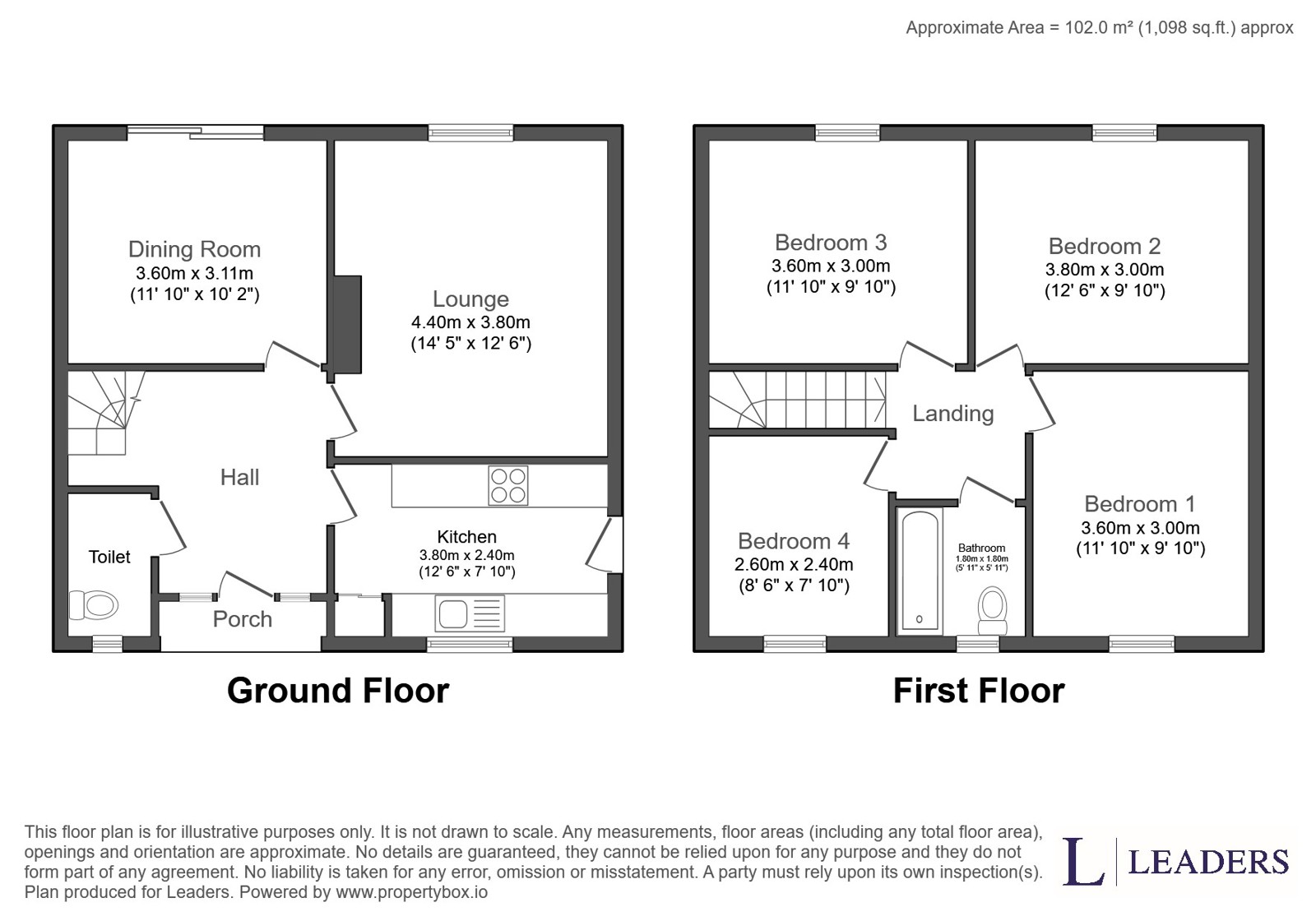 Oatfield Close, Bedfordshire floorplan