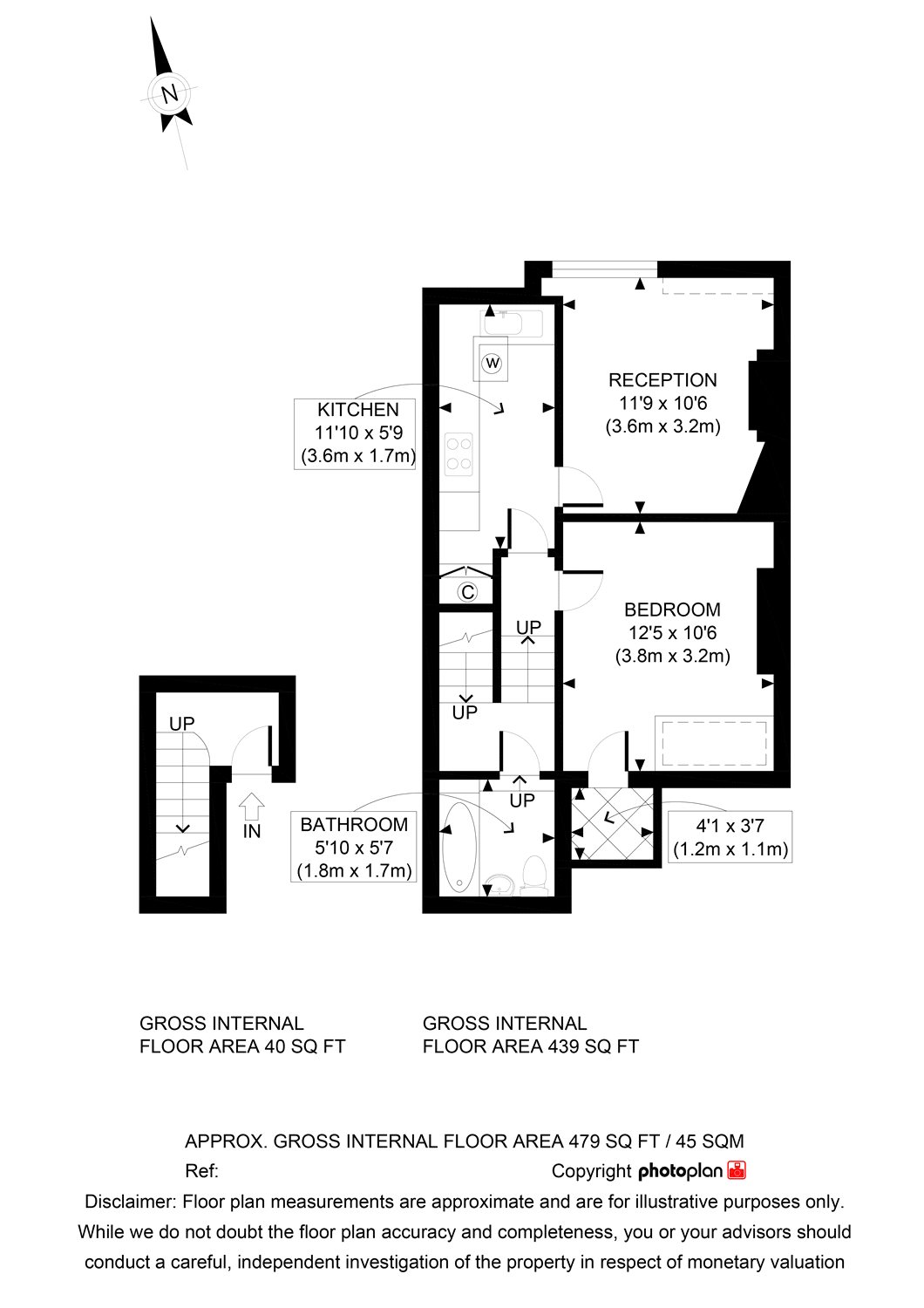 1 Bedrooms Flat to rent in Ferrestone Road, London N8