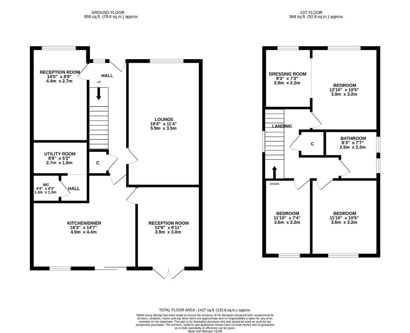 14, Kenilworth Way, Liverpool floorplan