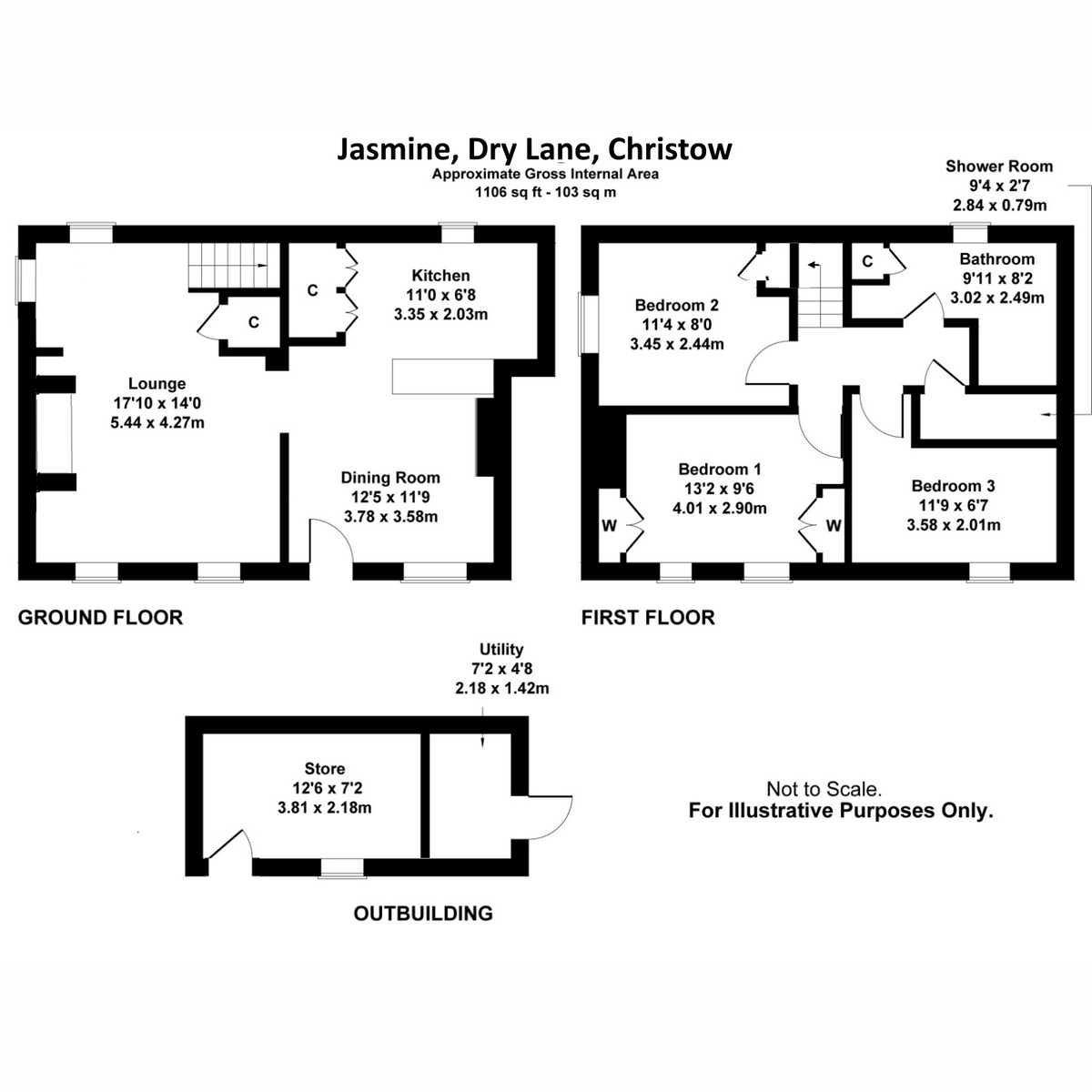 2 Lears Cottages, Dry Lane, Exeter floorplan