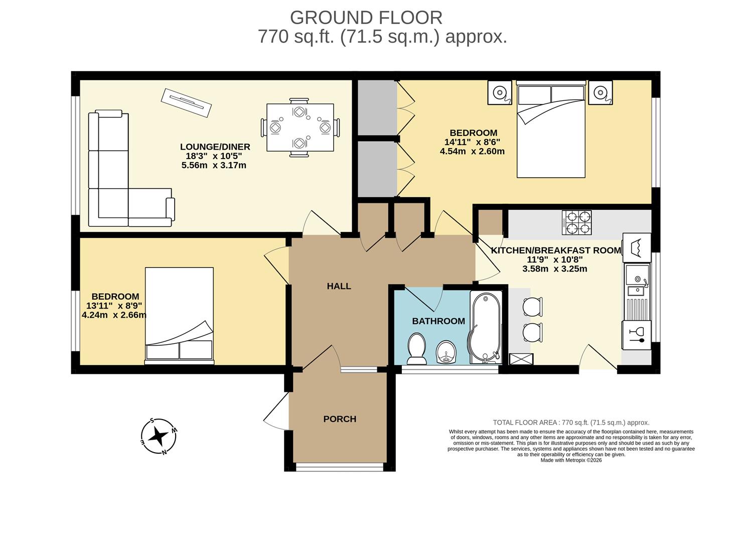 2,, Stoney Stile Close, Bognor Regis floorplan
