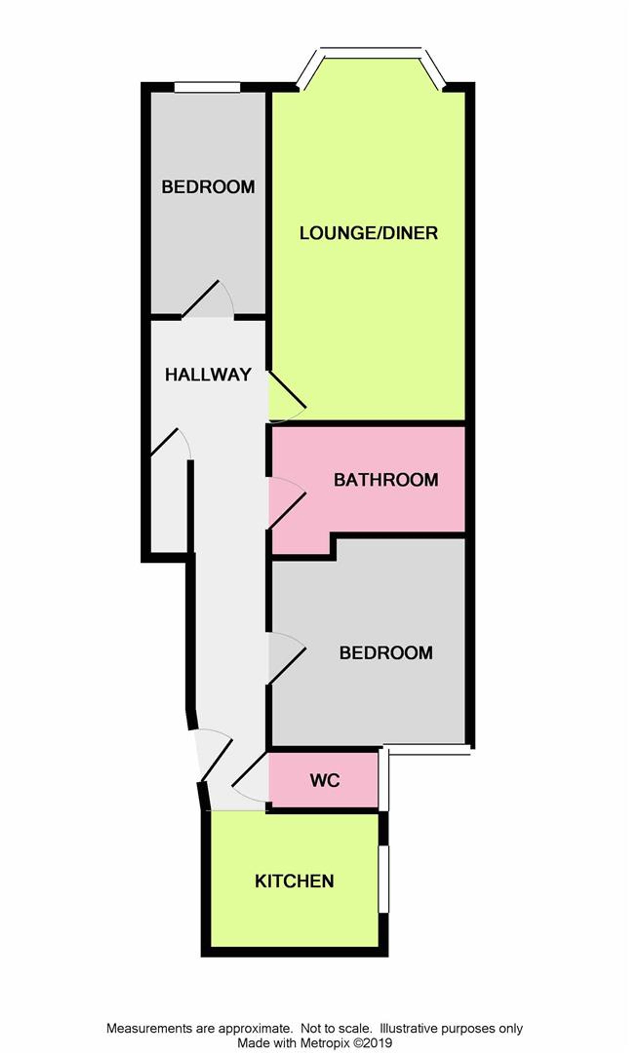 Flat 3, 125 Brighton Road, Worthing floorplan
