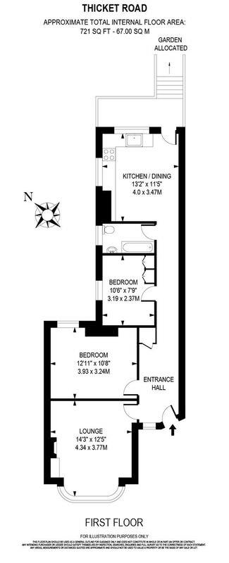 2 Bedrooms Flat to rent in Thicket Road, Sutton SM1