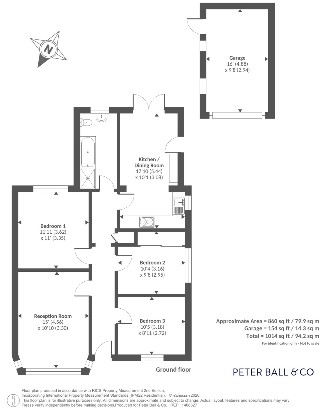 2, Lambert Close, Cheltenham floorplan