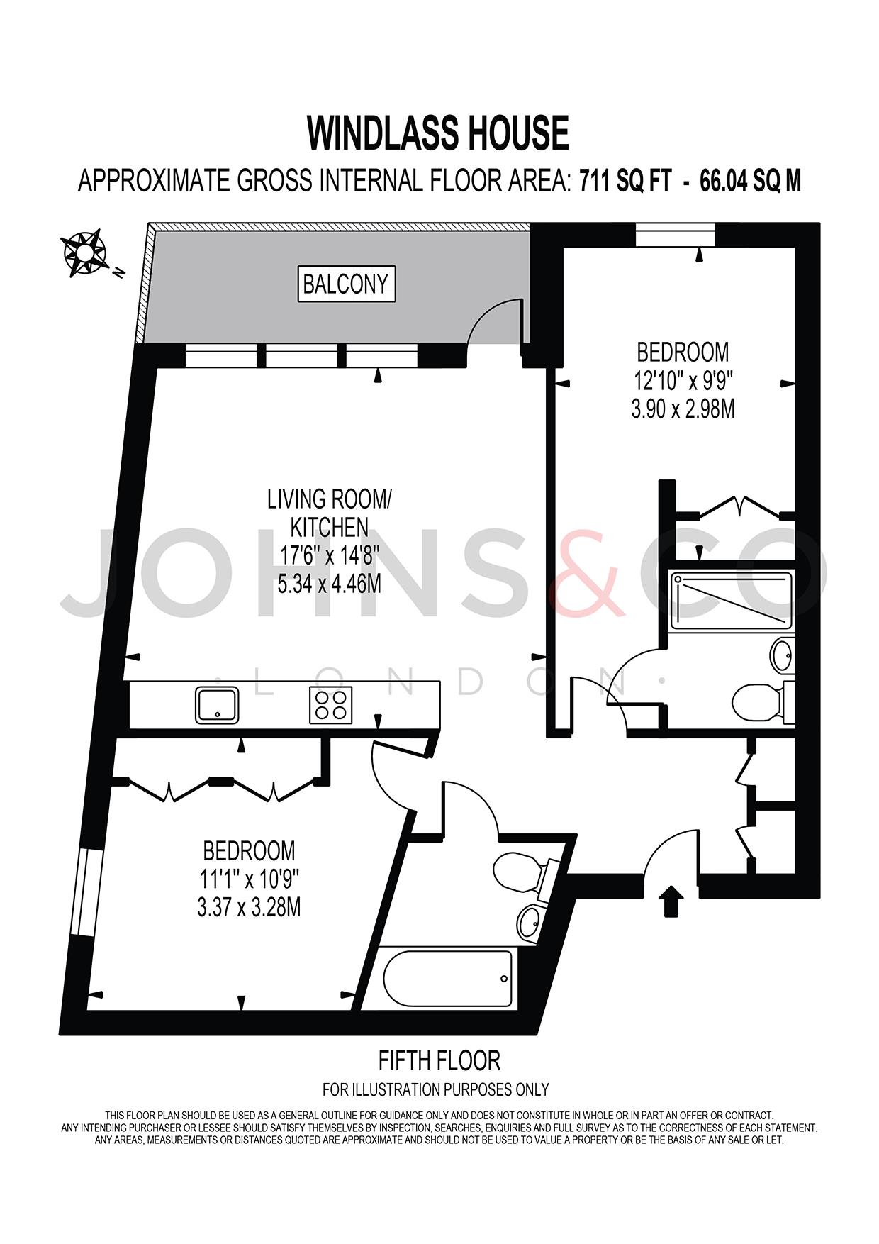 2 Bedrooms Flat to rent in Windlass House, Royal Wharf, London E16