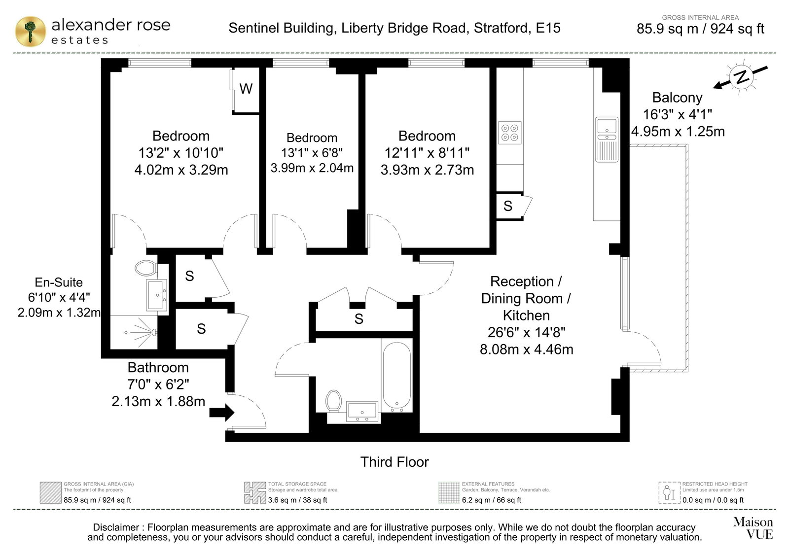 Sentinel Building, 49,Flat 9, Liberty Bridge Road, London floorplan