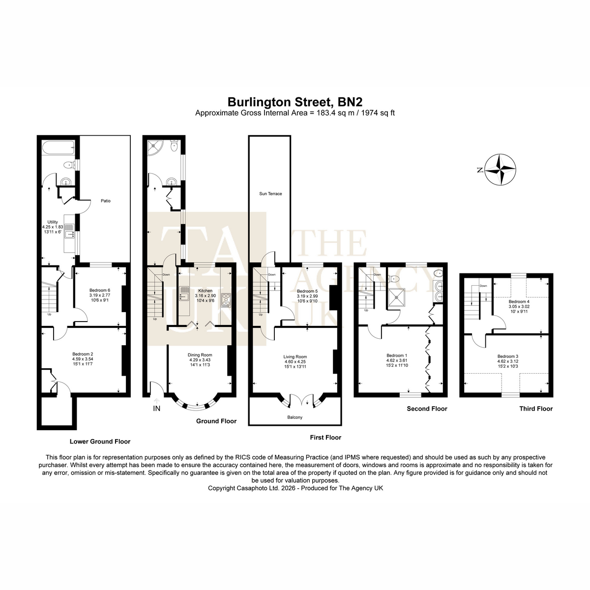 6, Burlington Street, Brighton floorplan