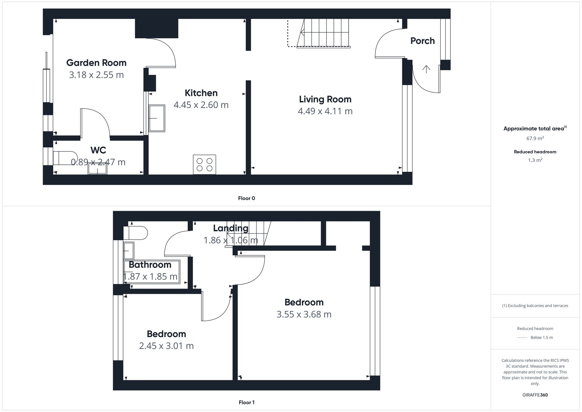 19 Threshers, Crediton floorplan