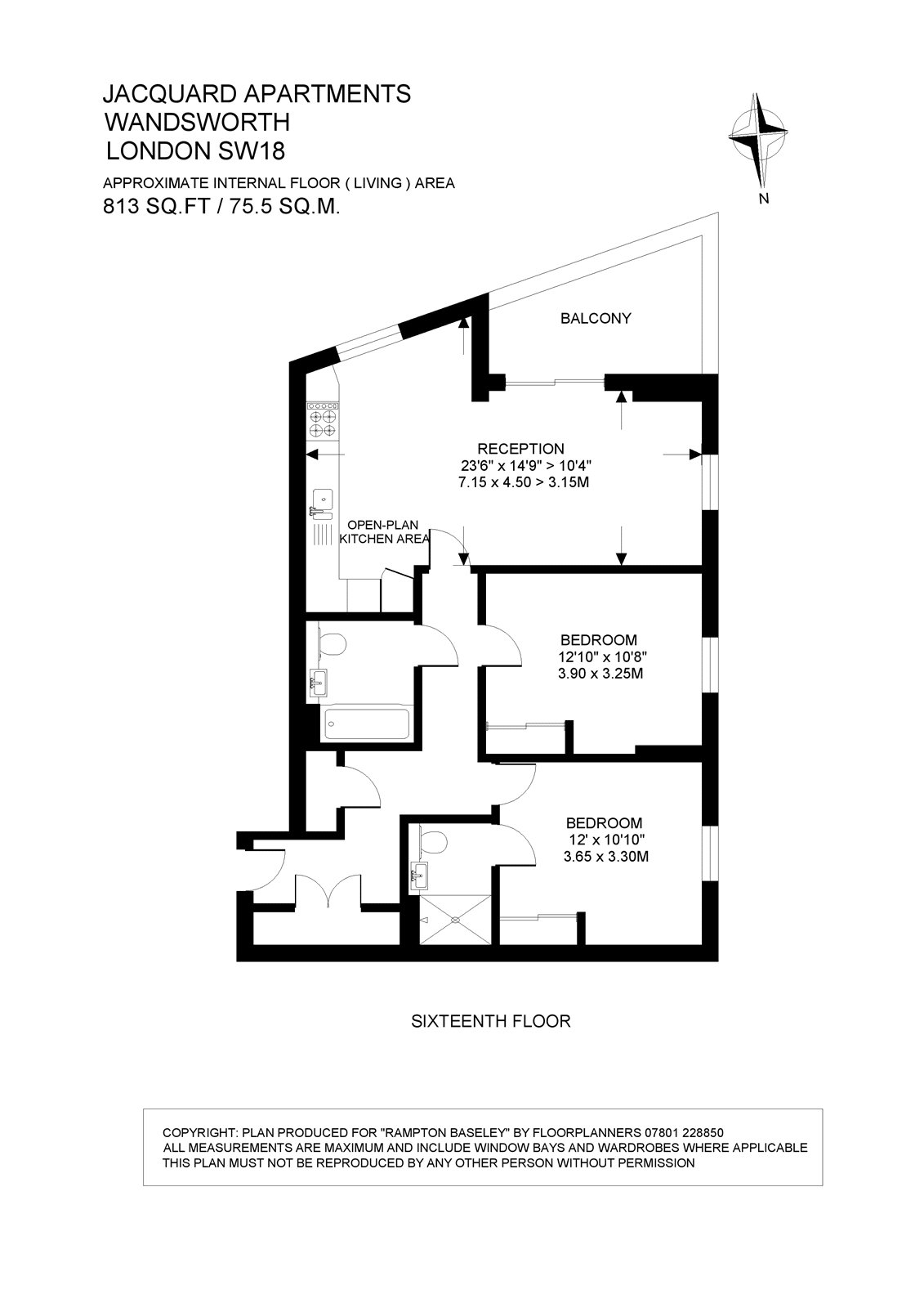 83 Jacquard Apartments,, Courthouse Way, London floorplan