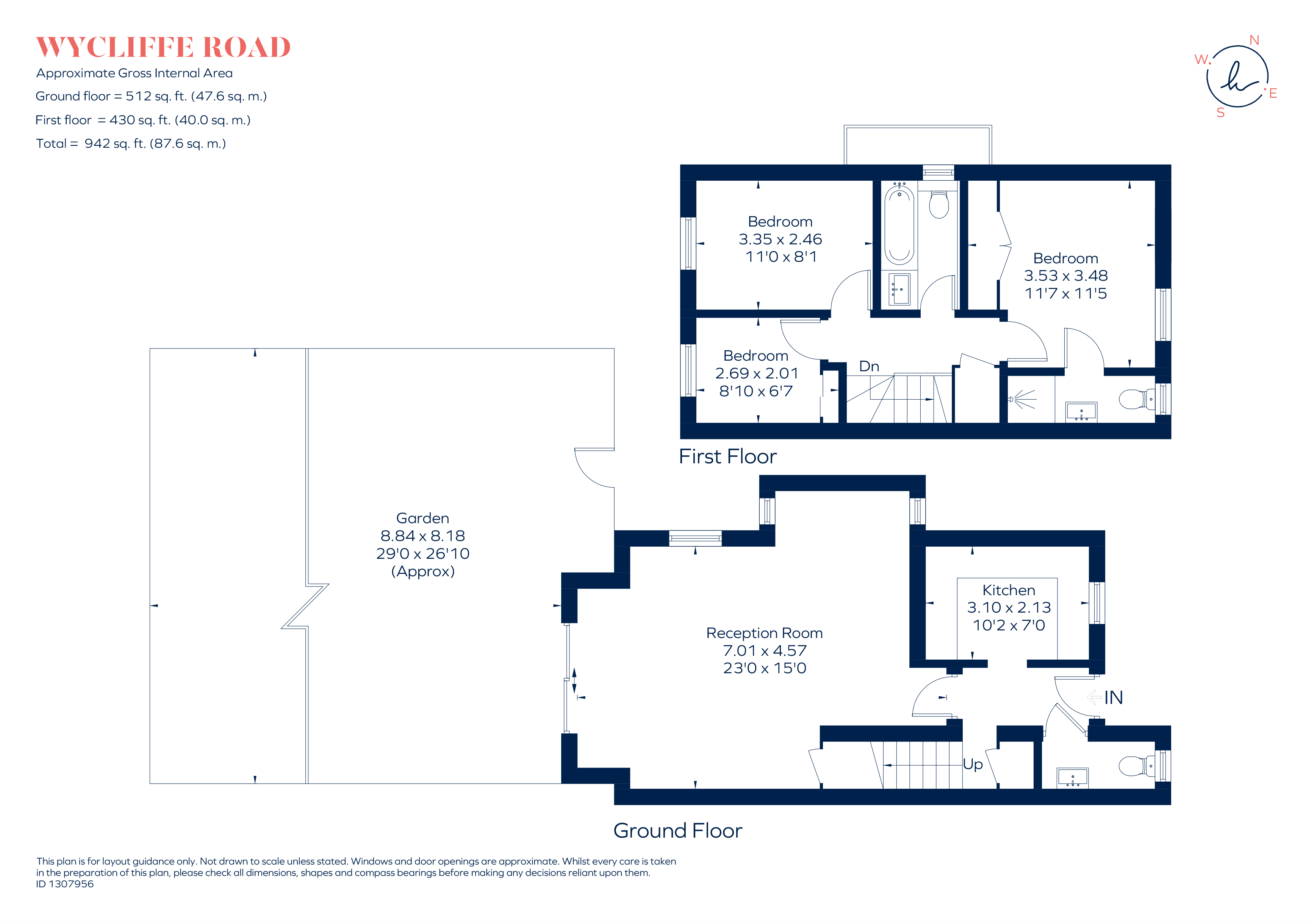 72, Wycliffe Road, London floorplan