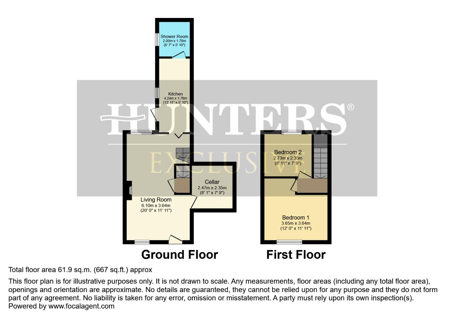 2 Melrose Cottages, Walsall Road, Lichfield floorplan