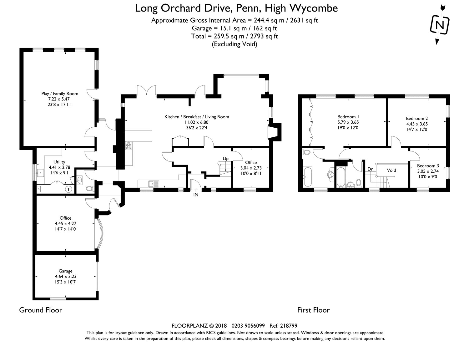 3 Bedrooms Detached house for sale in Long Orchard Drive, Penn, Buckinghamshire HP10