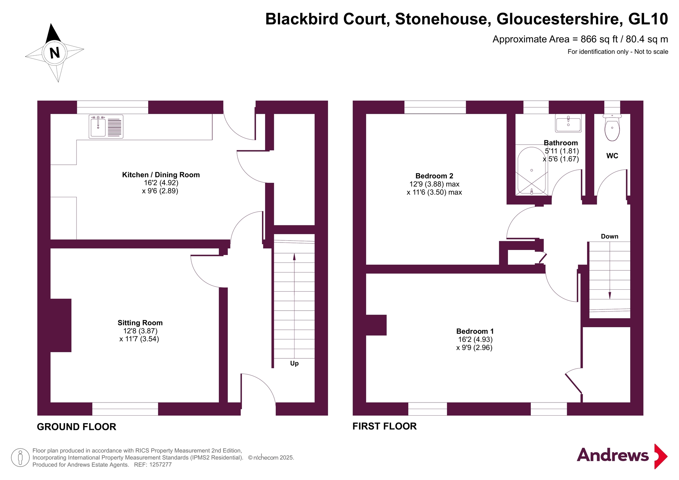 8, Blackbird Court, Gloucestershire floorplan